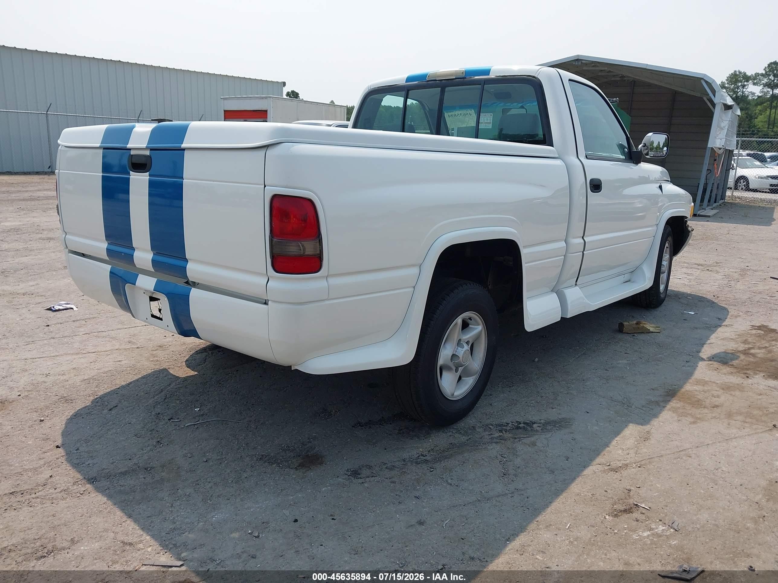 1997 Dodge Ram 1500 Lt White vin: 1B7HC16Y0VS235409