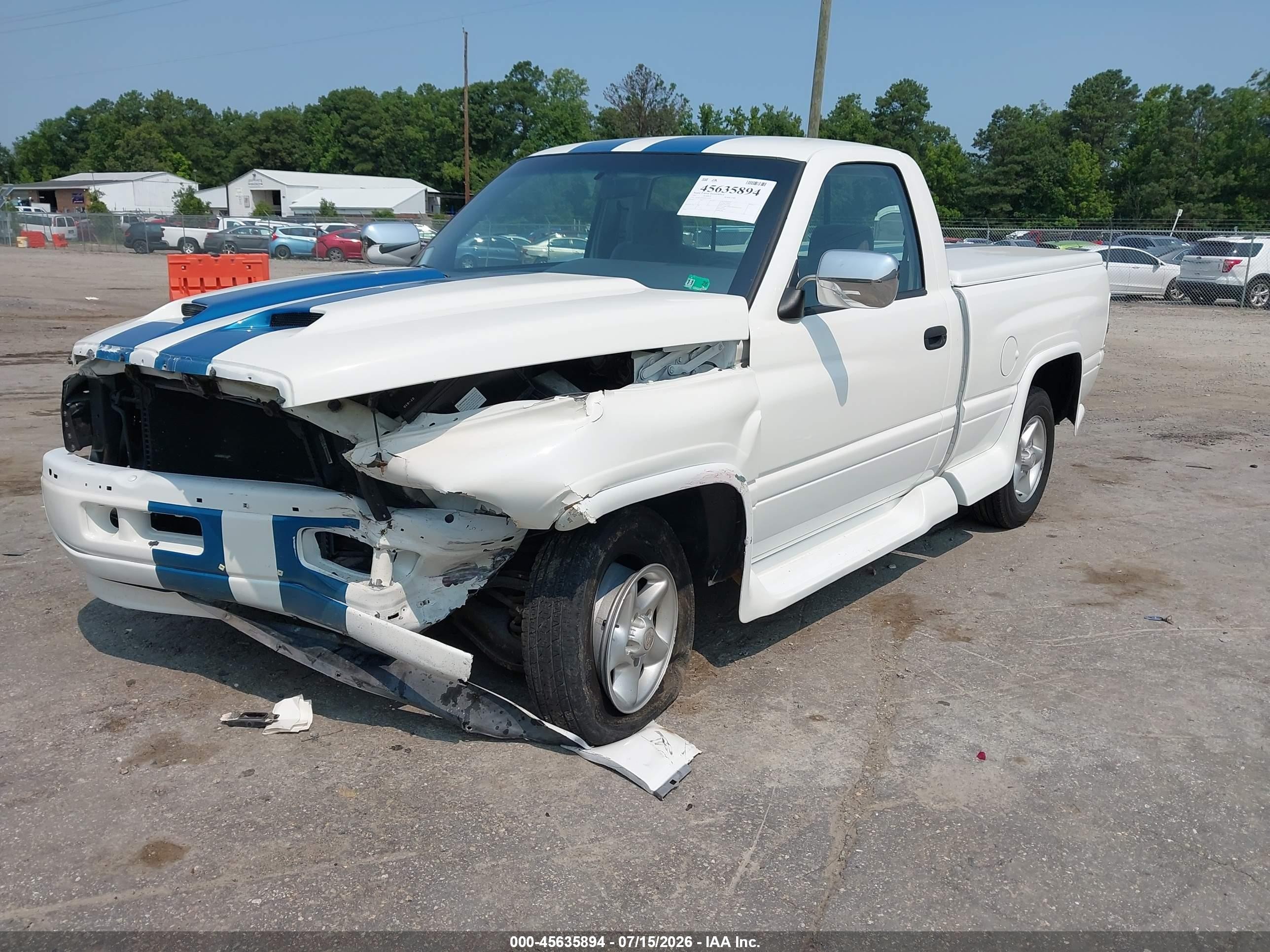 1997 Dodge Ram 1500 Lt White vin: 1B7HC16Y0VS235409
