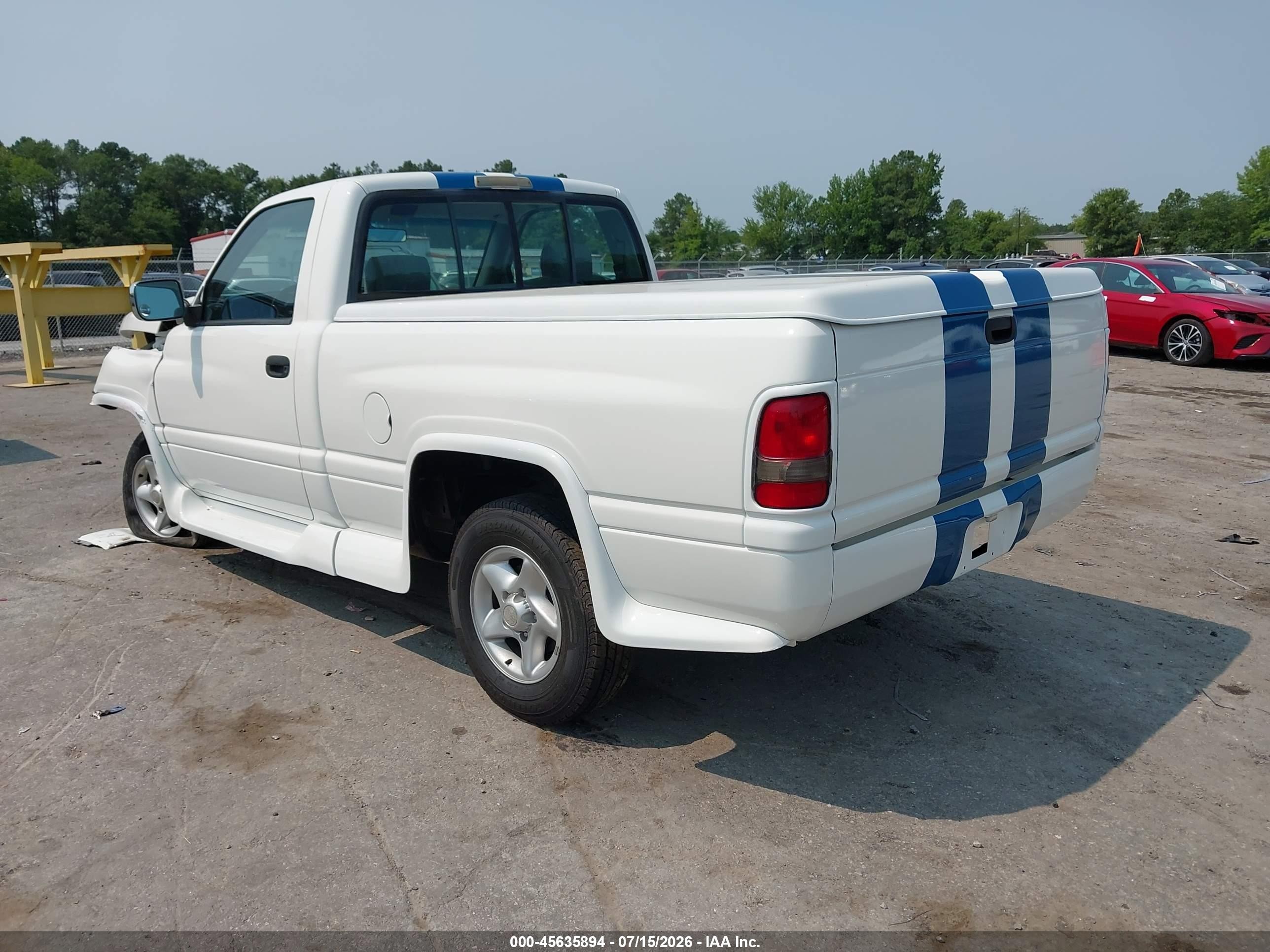 1997 Dodge Ram 1500 Lt White vin: 1B7HC16Y0VS235409