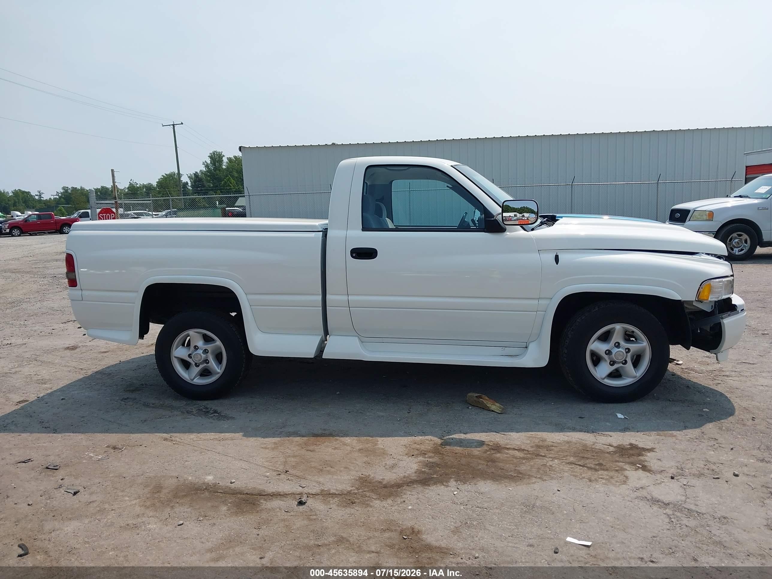 1997 Dodge Ram 1500 Lt White vin: 1B7HC16Y0VS235409