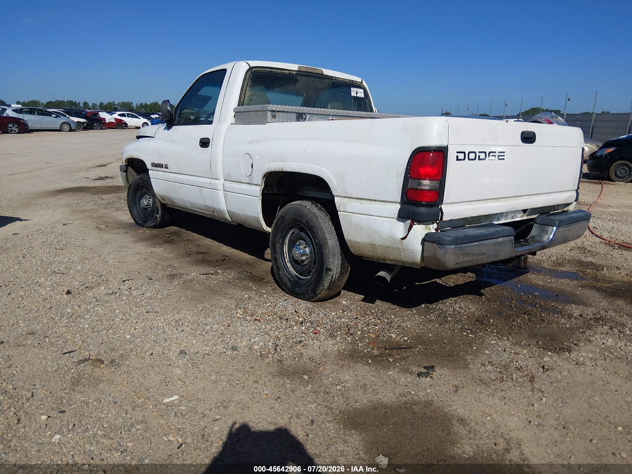 1999 Dodge Ram 1500 St Белый vin: 1B7HC16Y0XS253055