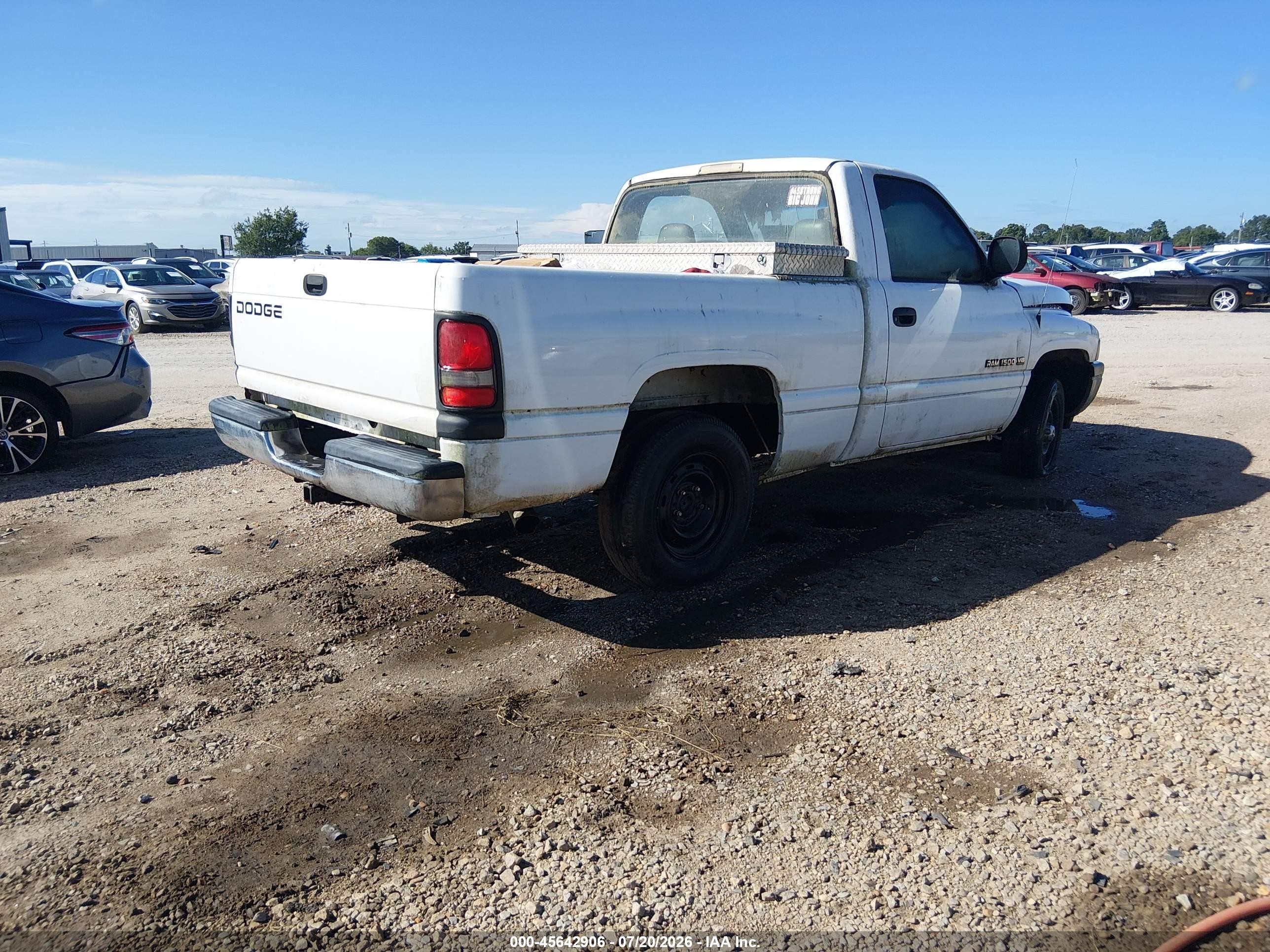 1999 Dodge Ram 1500 St Белый vin: 1B7HC16Y0XS253055