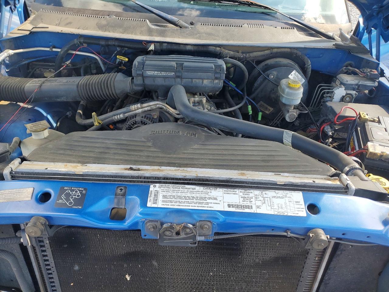 1999 Dodge Ram Pu1500 Blue vin: 1B7HC16Y0XS277355