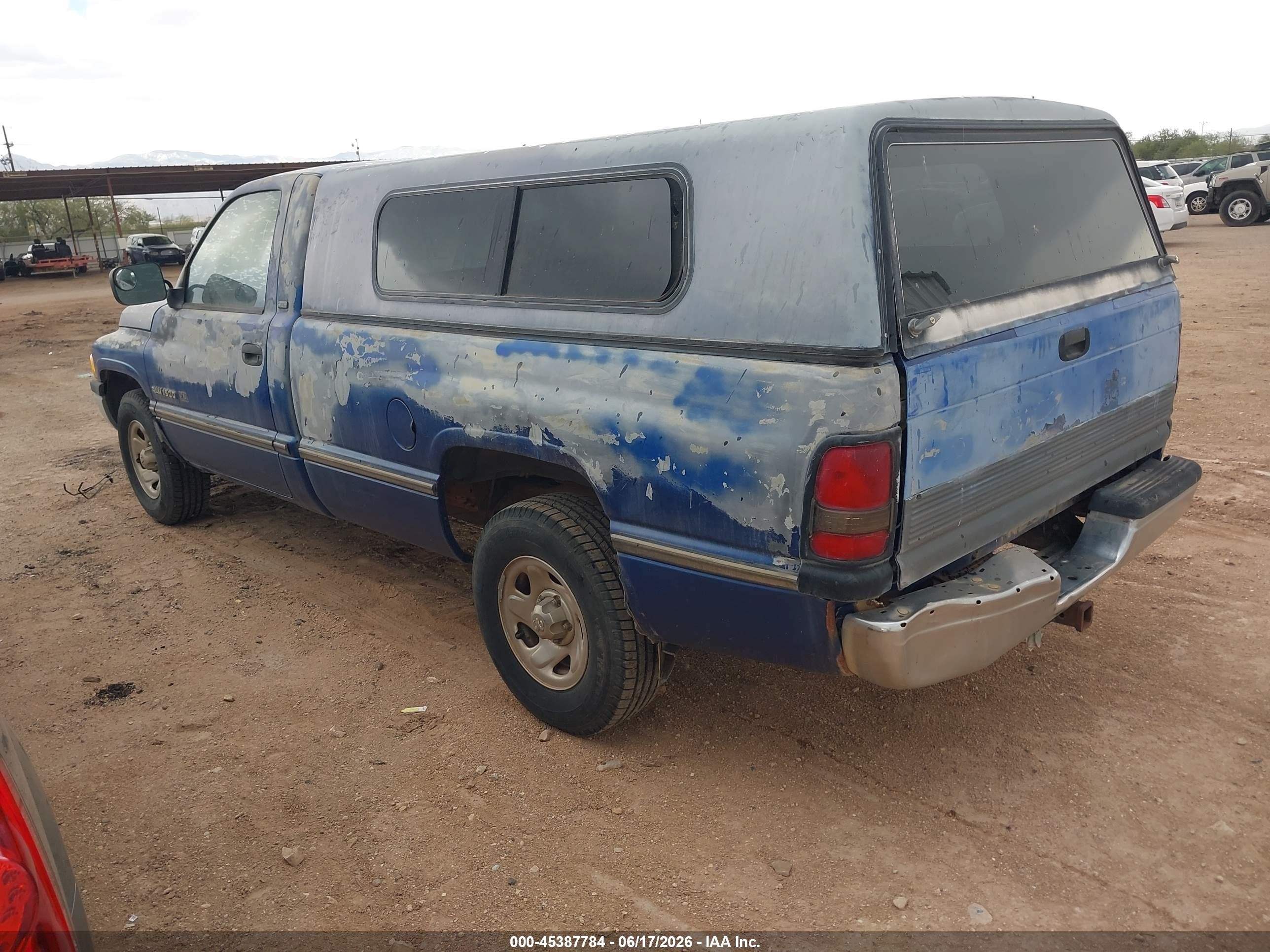 1995 Dodge Ram 1500   Синий vin: 1B7HC16Y1SS316334