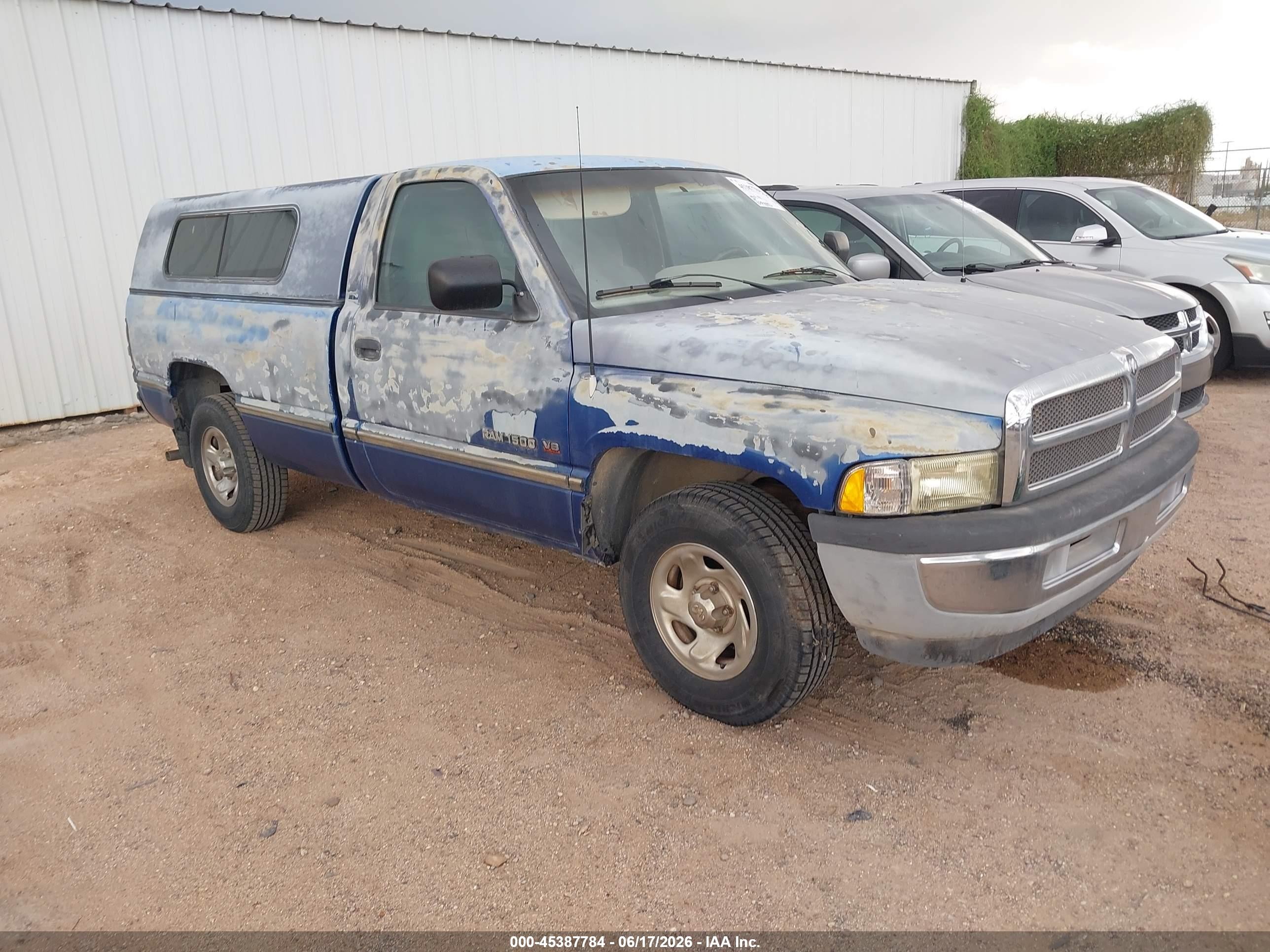 1995 Dodge Ram 1500   Синий vin: 1B7HC16Y1SS316334