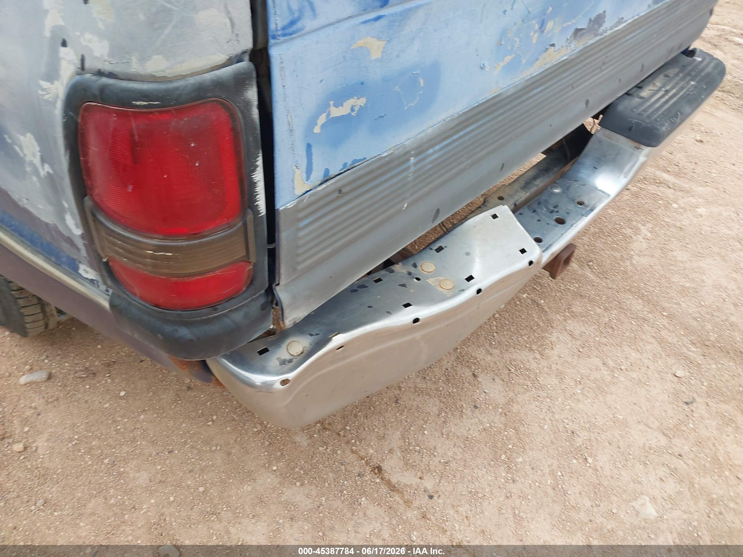 1995 Dodge Ram 1500   Синий vin: 1B7HC16Y1SS316334