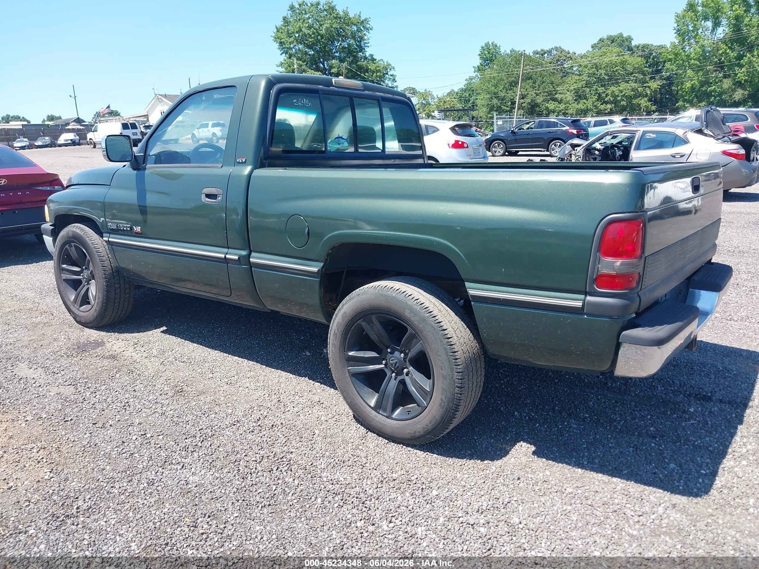 1996 Dodge Ram 1500   Зеленый vin: 1B7HC16Y1TS660442