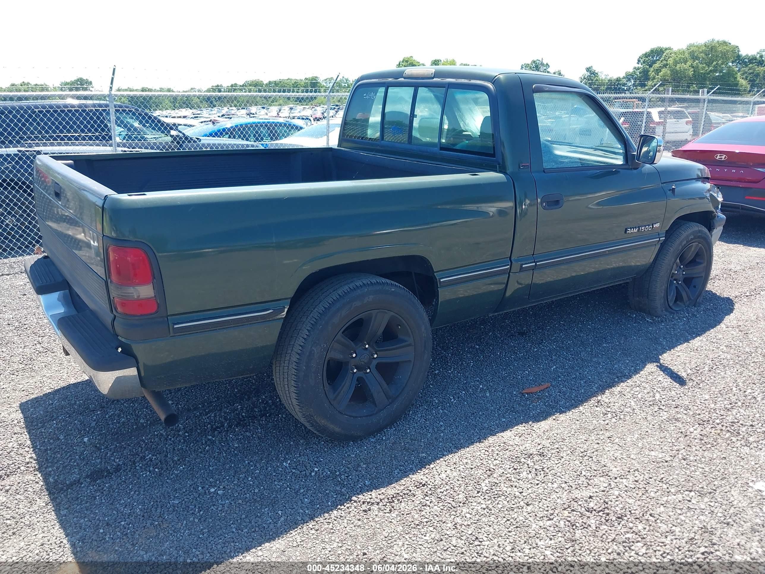 1996 Dodge Ram 1500   Зеленый vin: 1B7HC16Y1TS660442