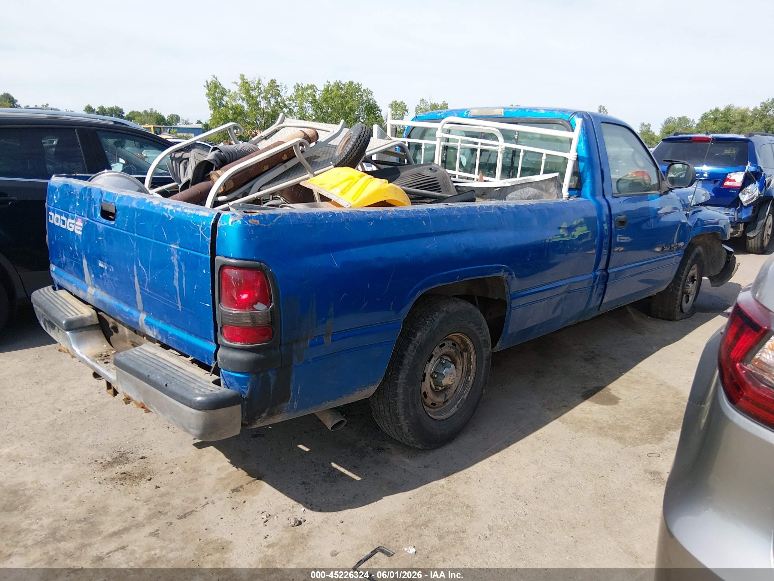 1998 Dodge Ram 1500 St Blue vin: 1B7HC16Y1WS683305