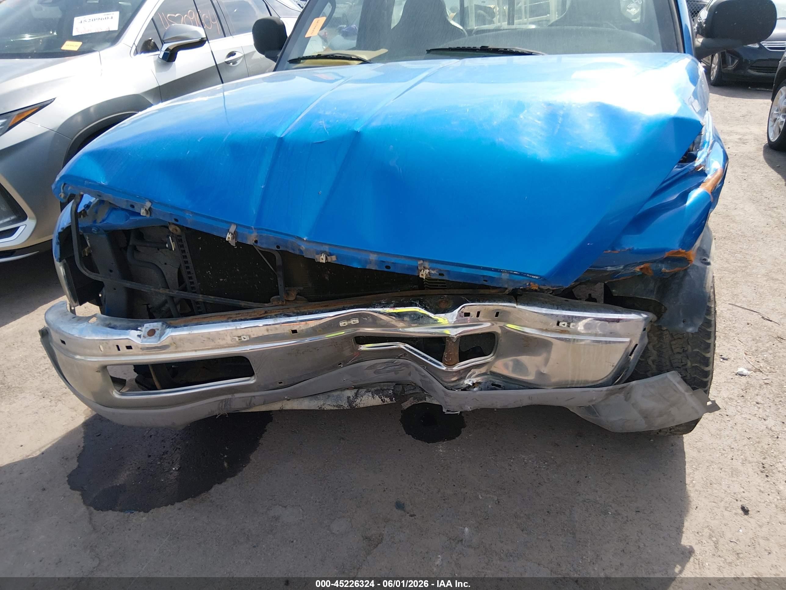 1998 Dodge Ram 1500 St Blue vin: 1B7HC16Y1WS683305