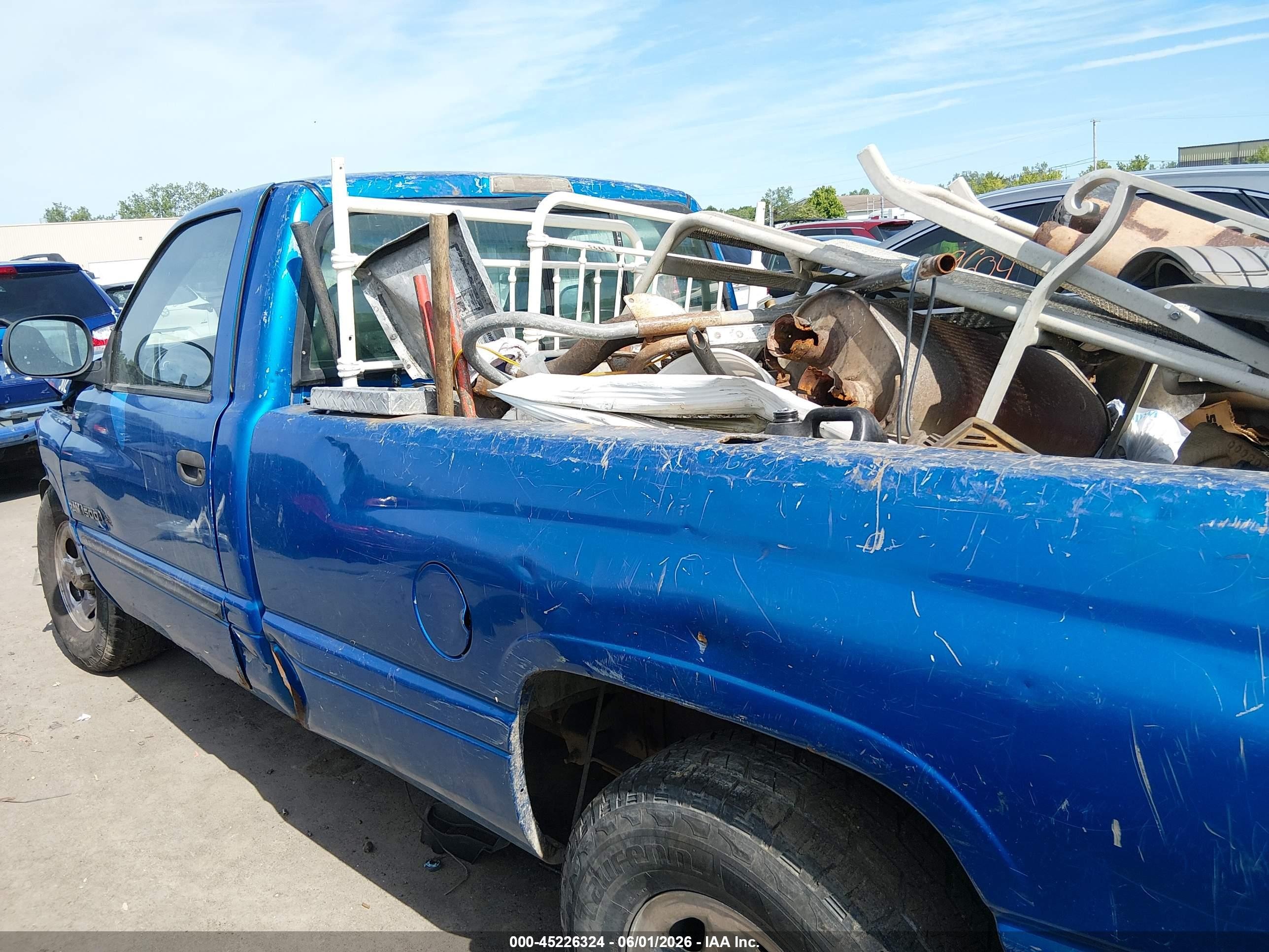 1998 Dodge Ram 1500 St Blue vin: 1B7HC16Y1WS683305