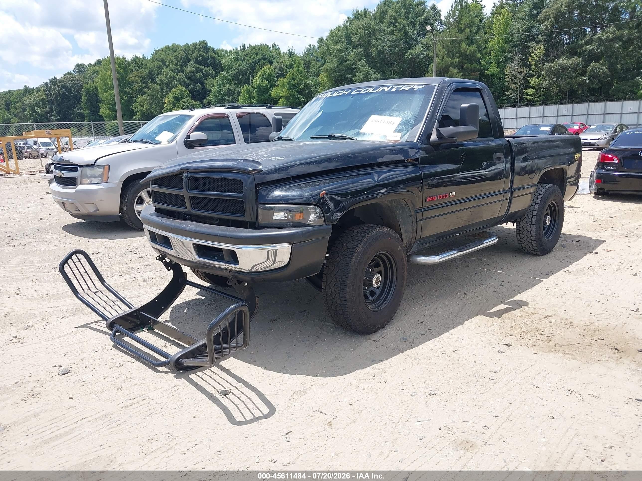 1998 Dodge Ram 1500 St Black vin: 1B7HC16Y5WS655880