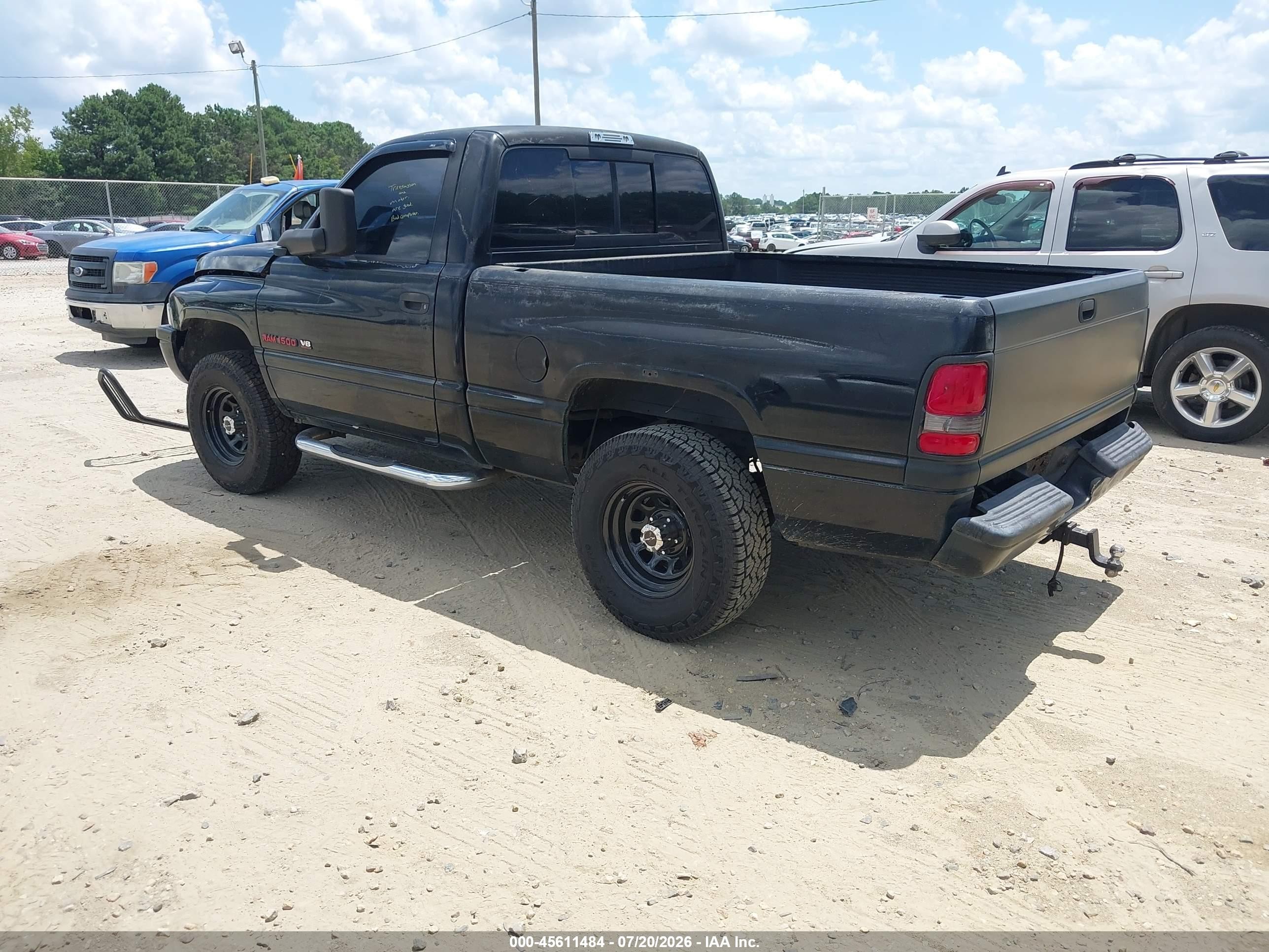 1998 Dodge Ram 1500 St Black vin: 1B7HC16Y5WS655880