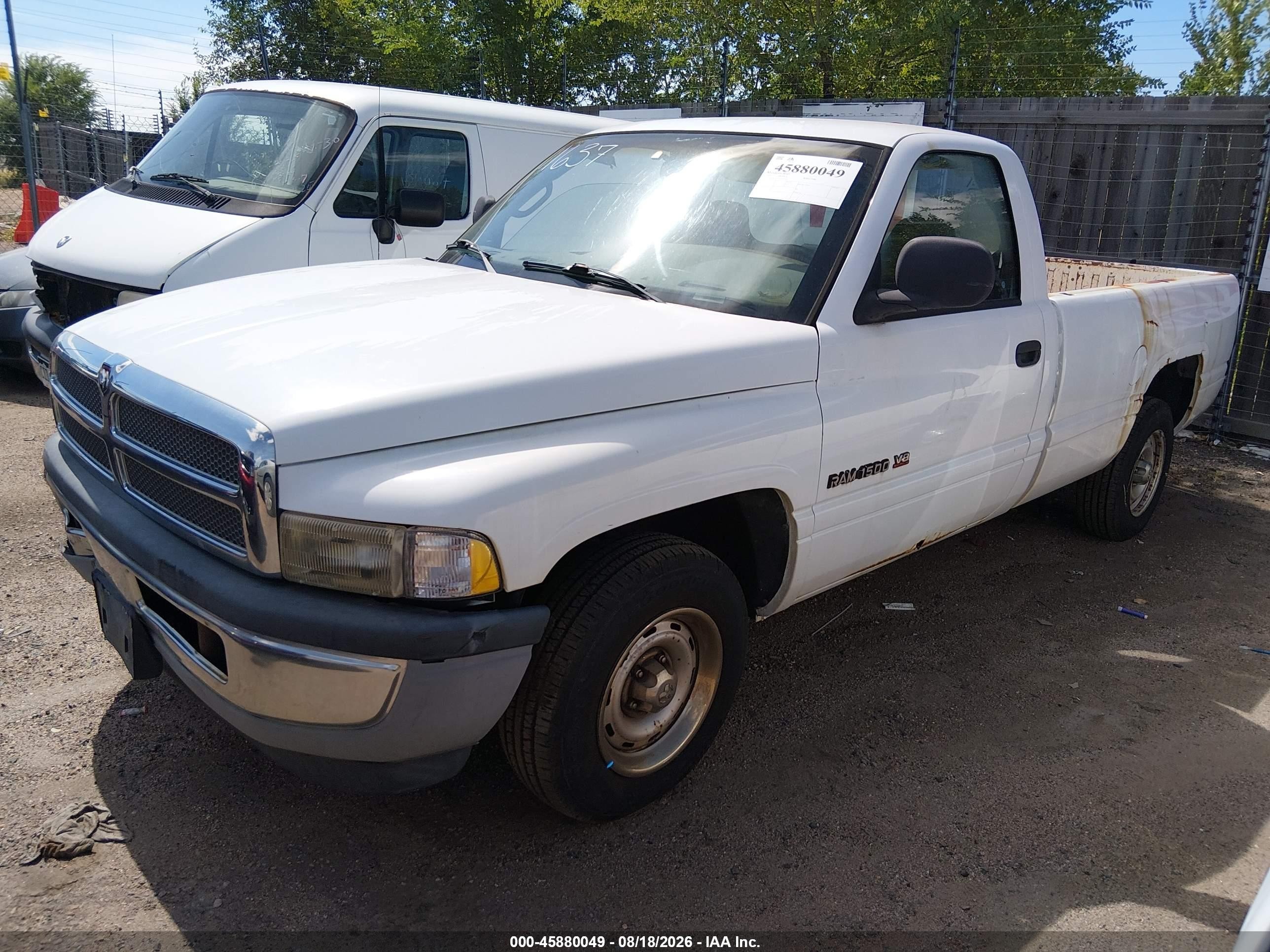 1999 Dodge Ram 1500 St White vin: 1B7HC16Y5XS280204