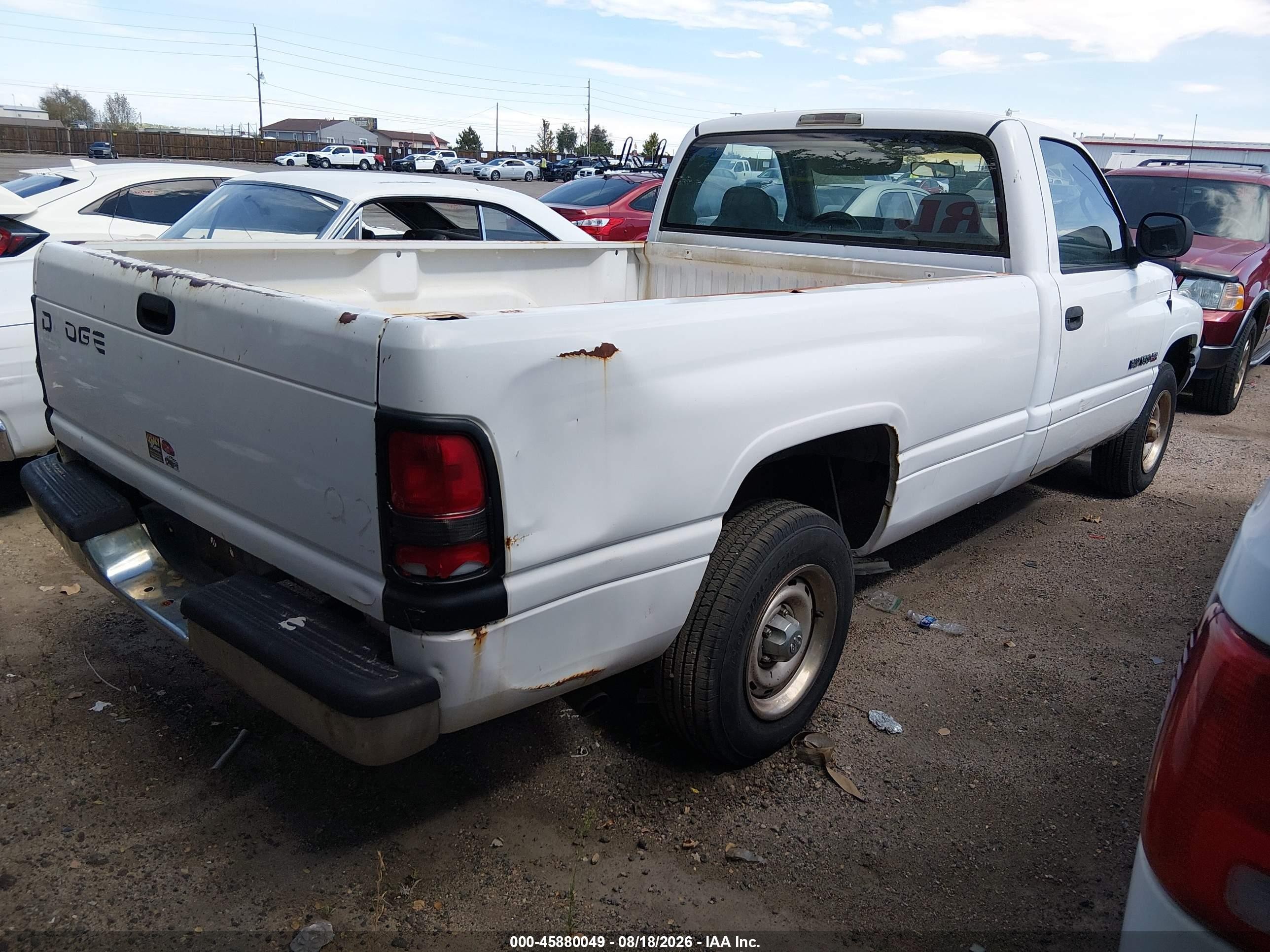 1999 Dodge Ram 1500 St White vin: 1B7HC16Y5XS280204