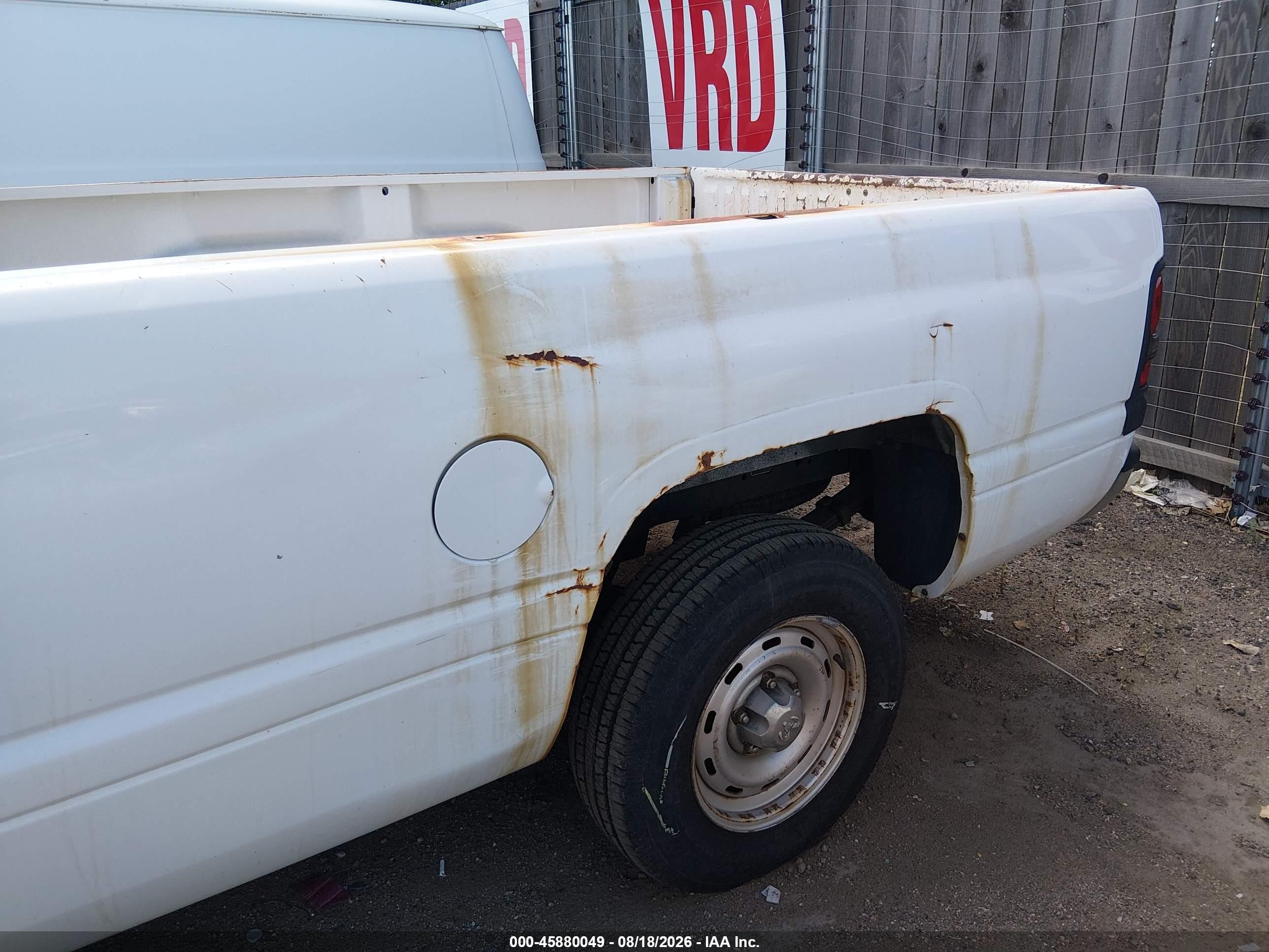 1999 Dodge Ram 1500 St White vin: 1B7HC16Y5XS280204