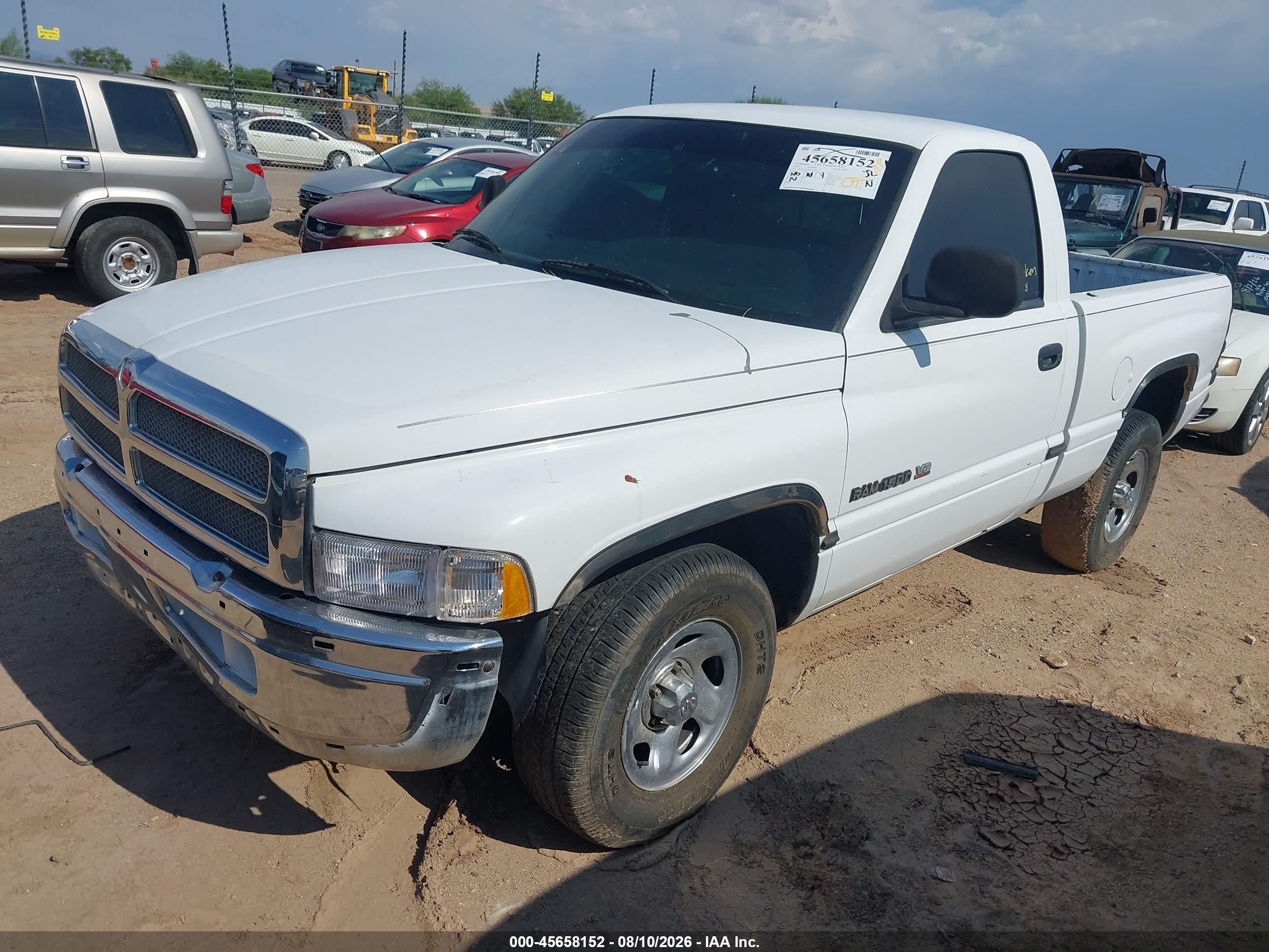 1999 Dodge Ram 1500 St White vin: 1B7HC16Y6XS126052