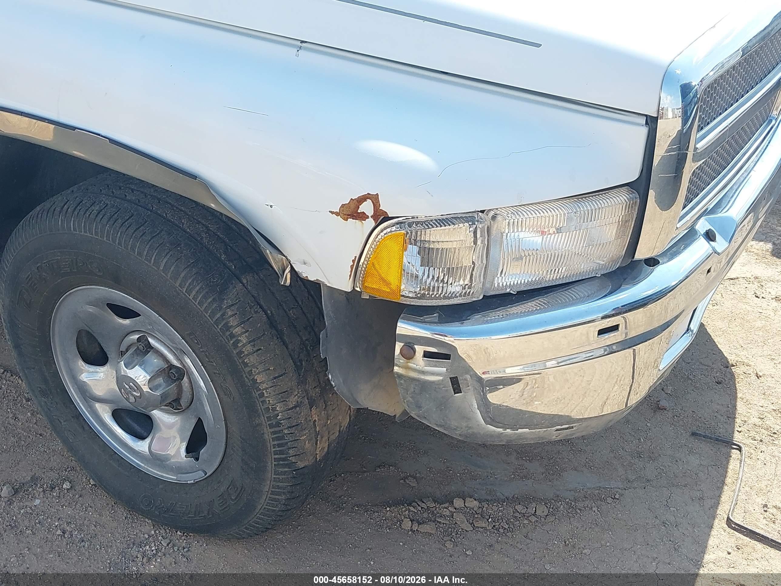 1999 Dodge Ram 1500 St White vin: 1B7HC16Y6XS126052