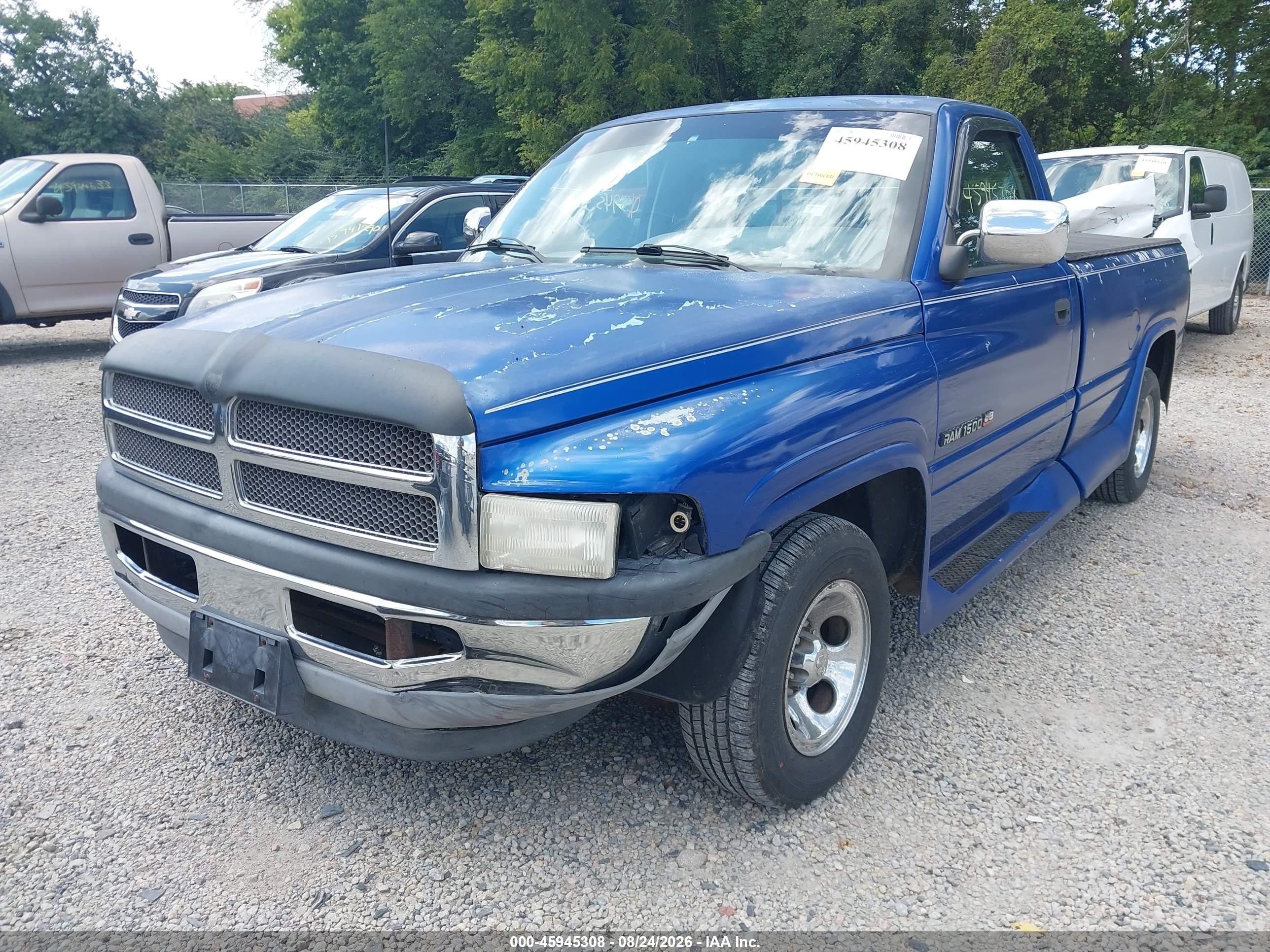 1996 Dodge Ram 1500   Blue vin: 1B7HC16Y7TS615280