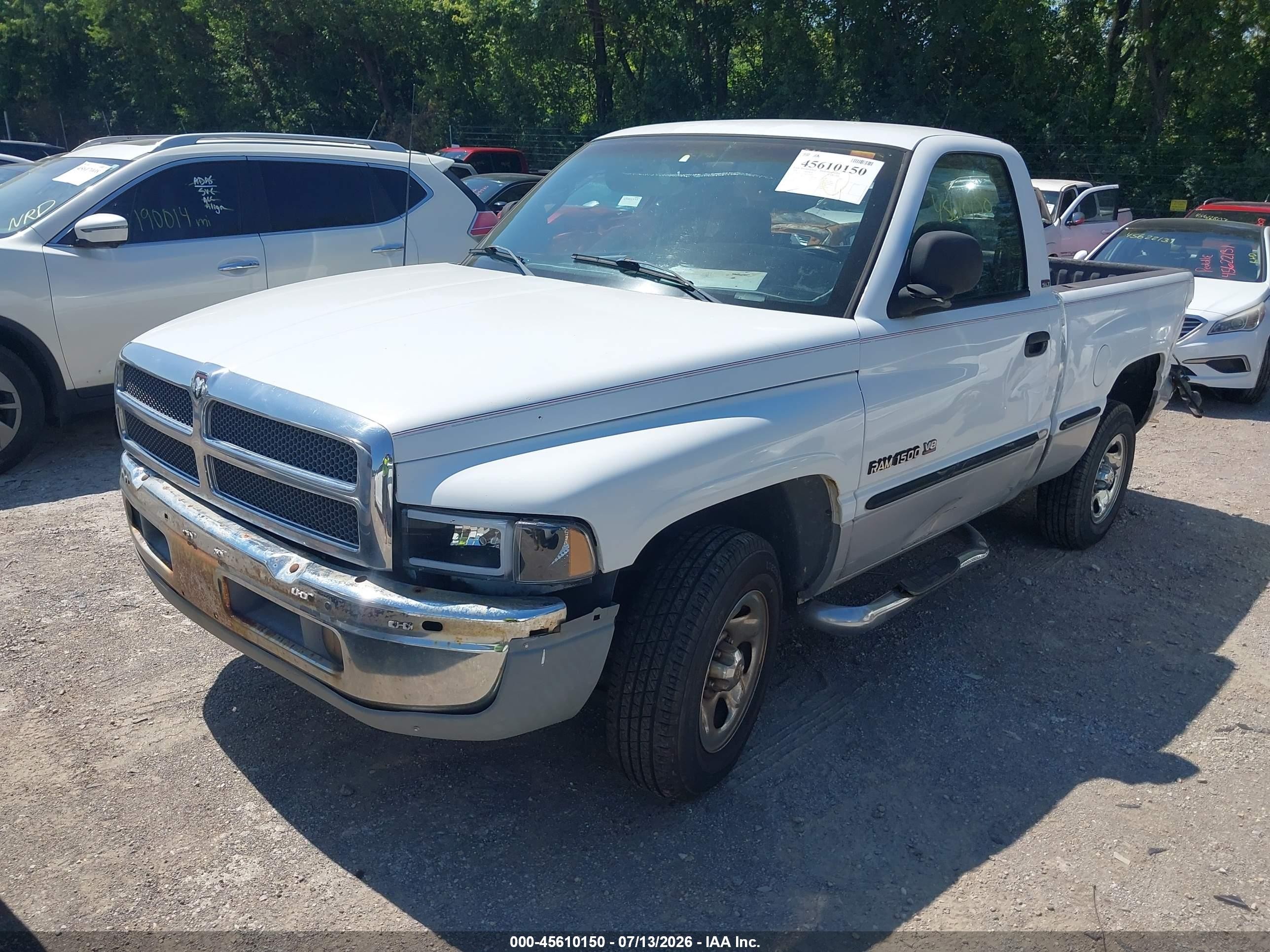 1998 Dodge Ram 1500 St Белый vin: 1B7HC16Y7WS739974