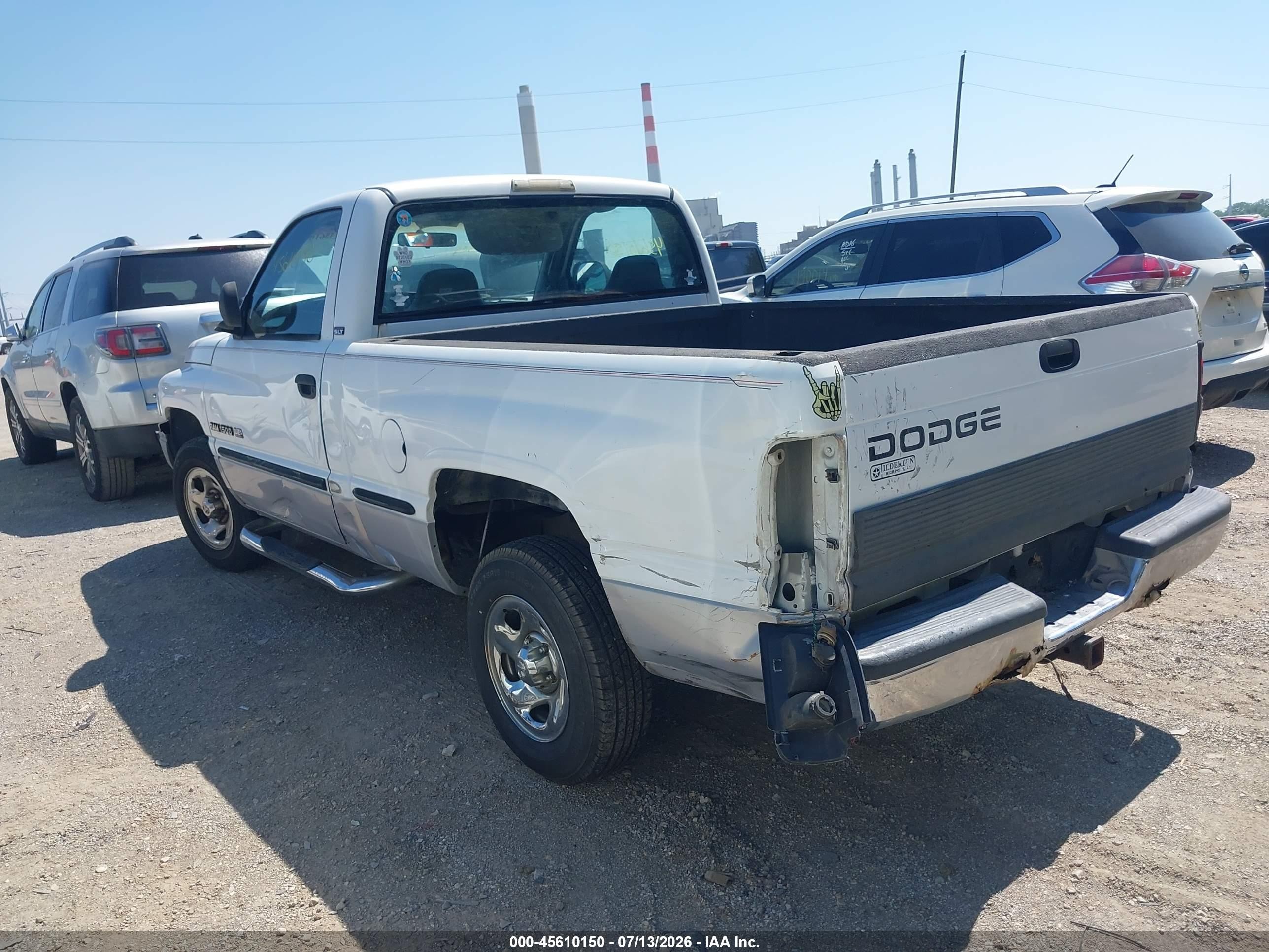 1998 Dodge Ram 1500 St Белый vin: 1B7HC16Y7WS739974