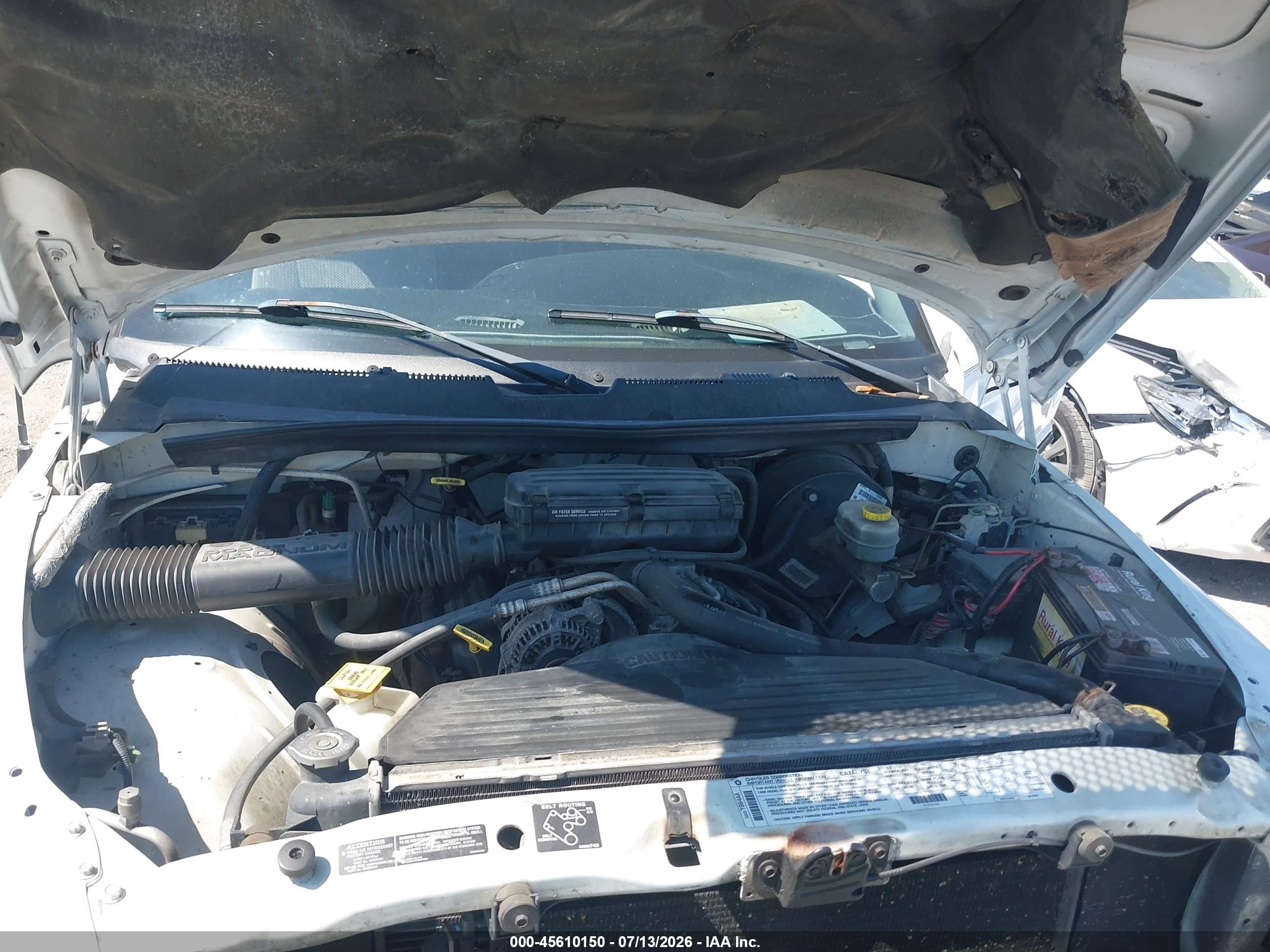 1998 Dodge Ram 1500 St Белый vin: 1B7HC16Y7WS739974