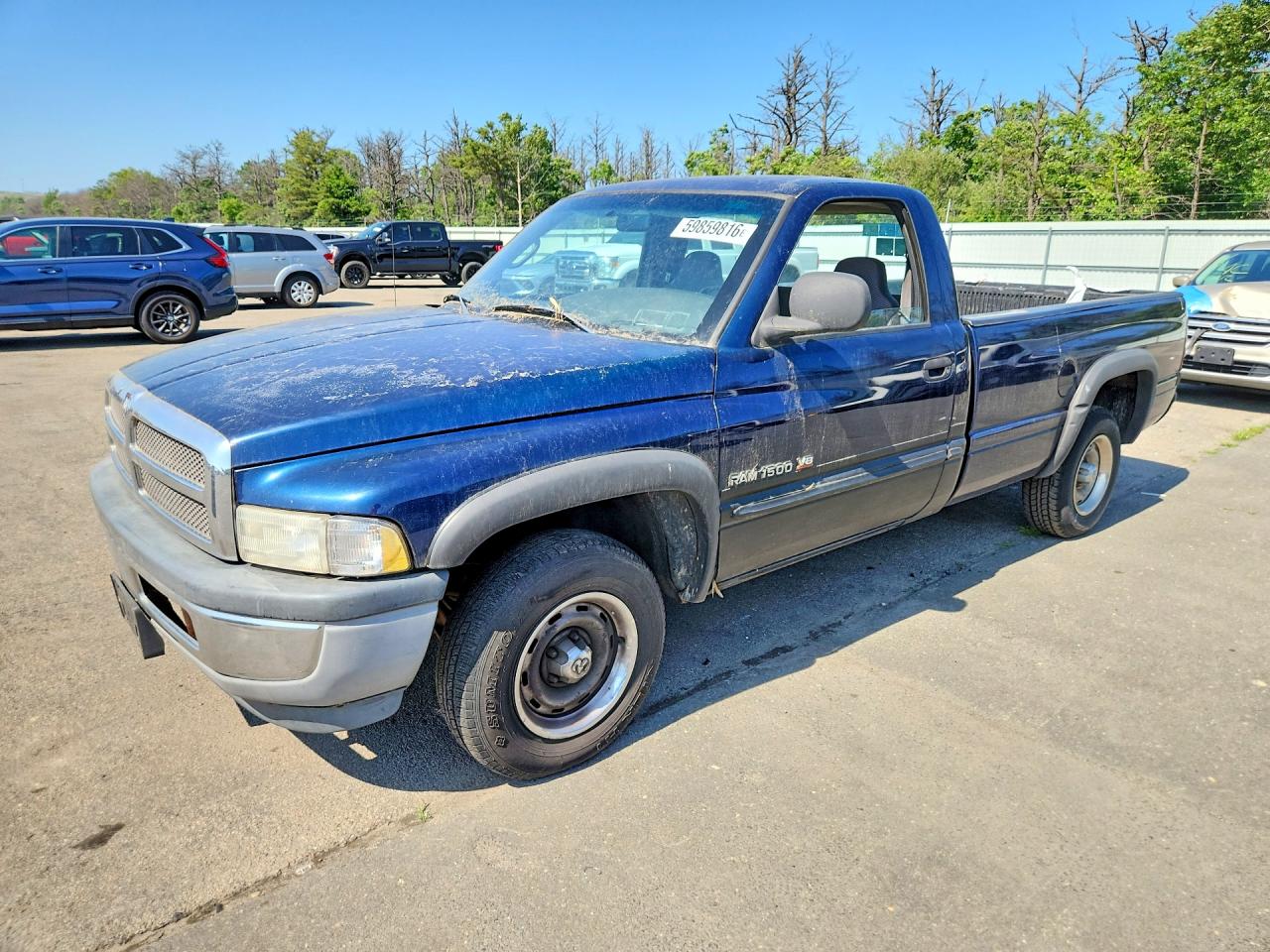 2001 Dodge Ram 1500 Blue vin: 1B7HC16Y81S111866