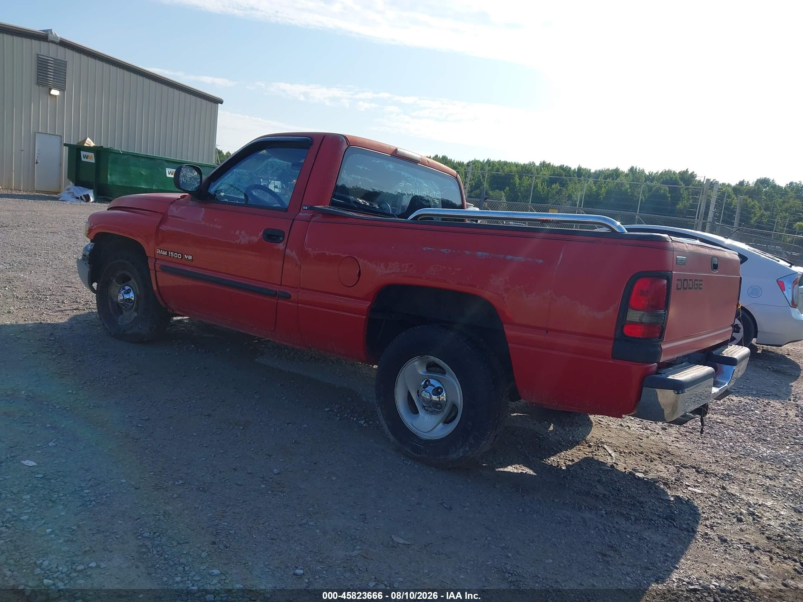 2001 Dodge Ram 1500 St Red vin: 1B7HC16Y81S189628
