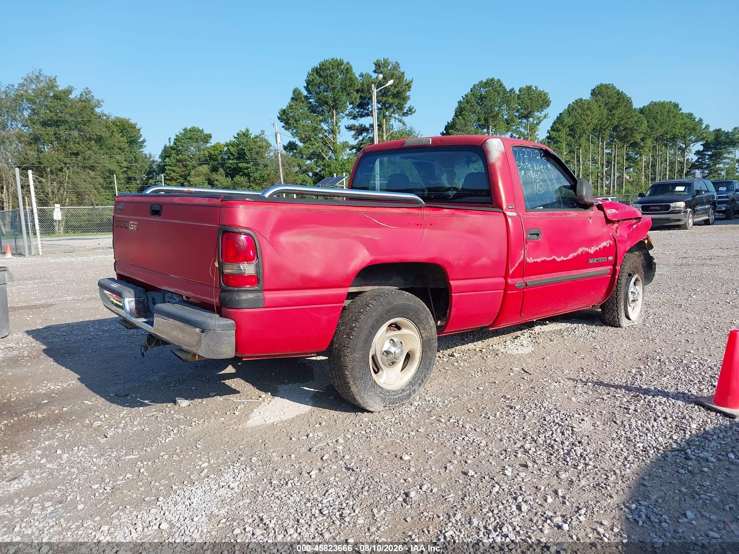2001 Dodge Ram 1500 St Red vin: 1B7HC16Y81S189628