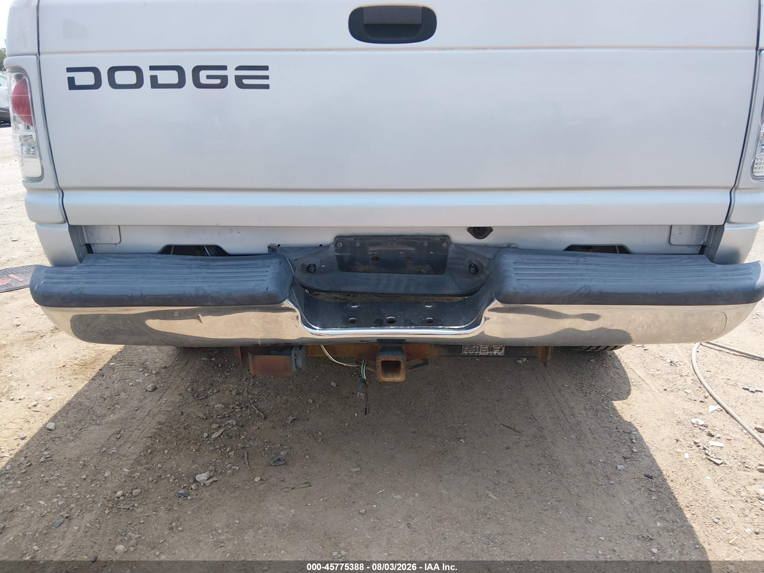 2001 Dodge Ram 1500 St Gray vin: 1B7HC16Y81S336501