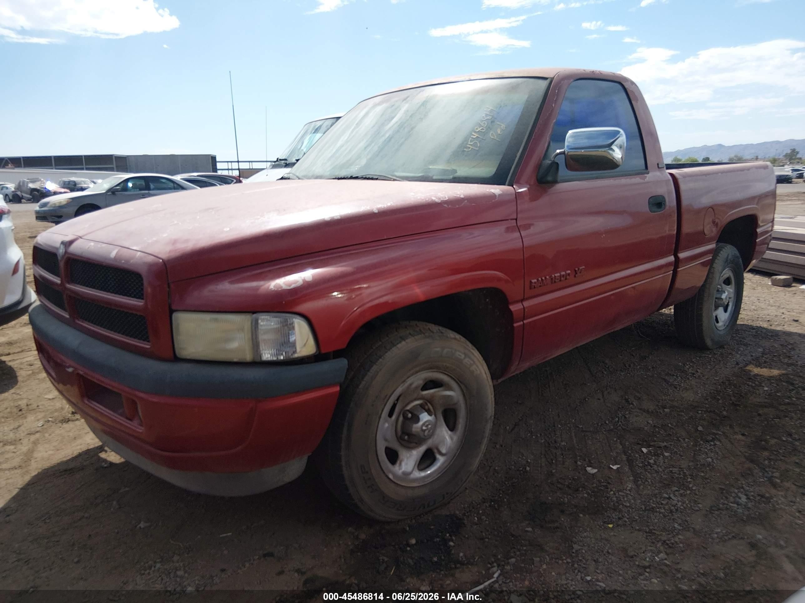 1995 Dodge Ram 1500   Red vin: 1B7HC16Y8SS334586