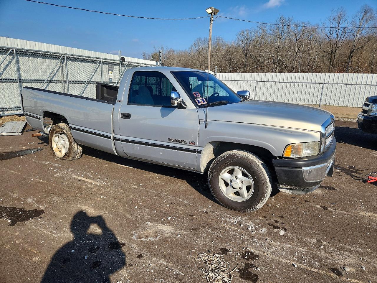 1997 Dodge Ram 1500 Gray vin: 1B7HC16Y8VJ560878