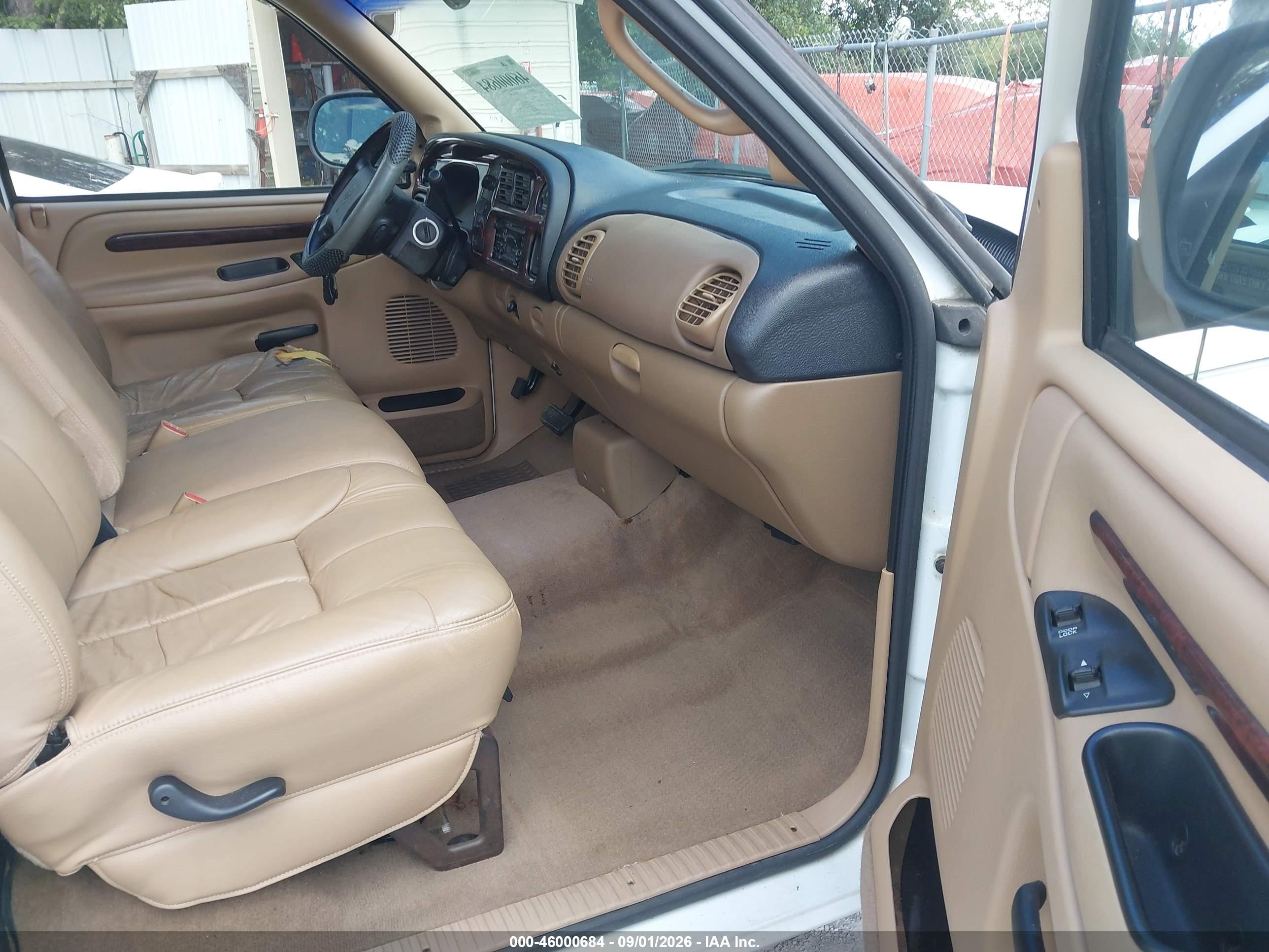 2000 Dodge Ram 1500 St White vin: 1B7HC16Y8YS522534