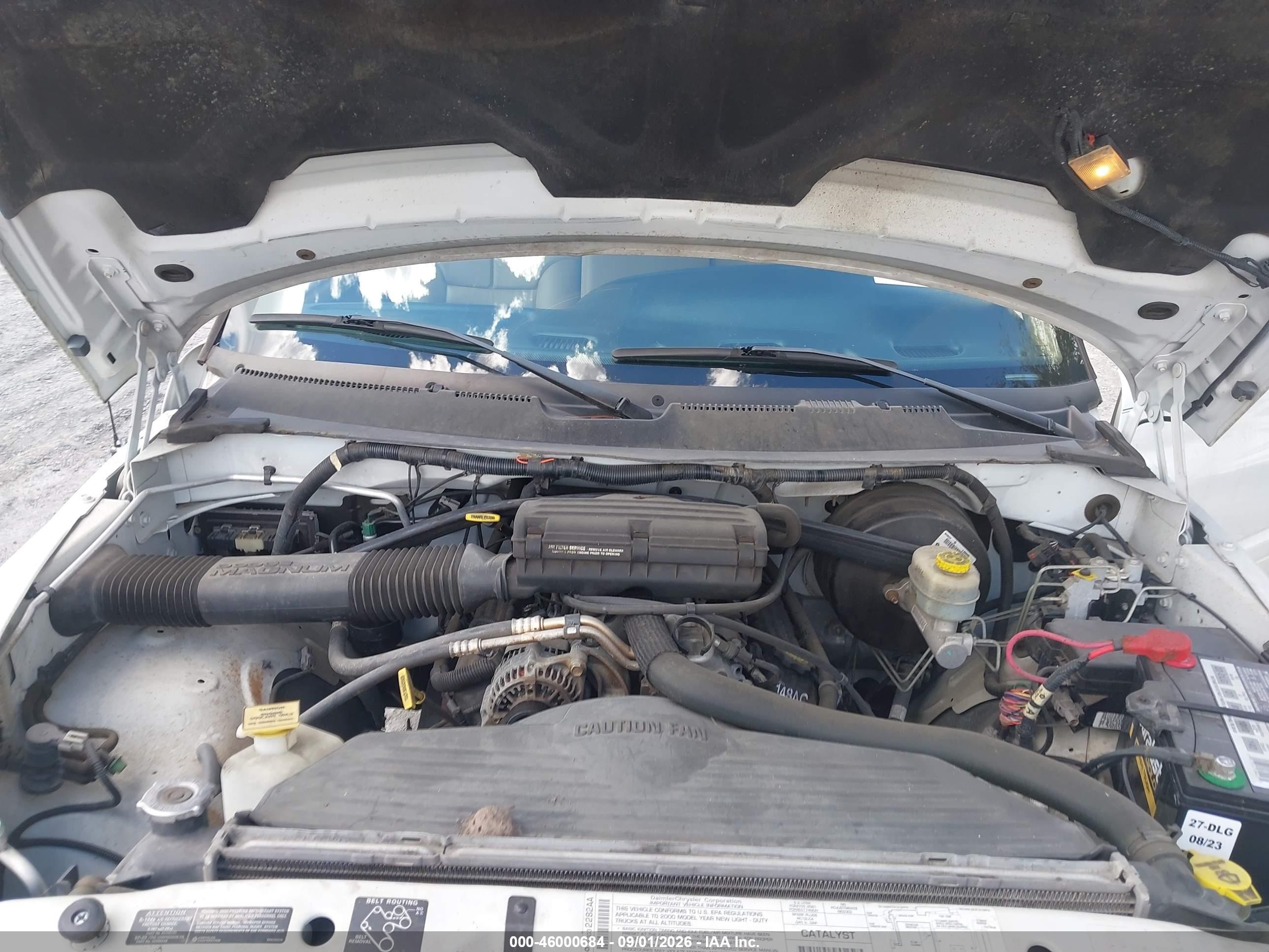 2000 Dodge Ram 1500 St White vin: 1B7HC16Y8YS522534
