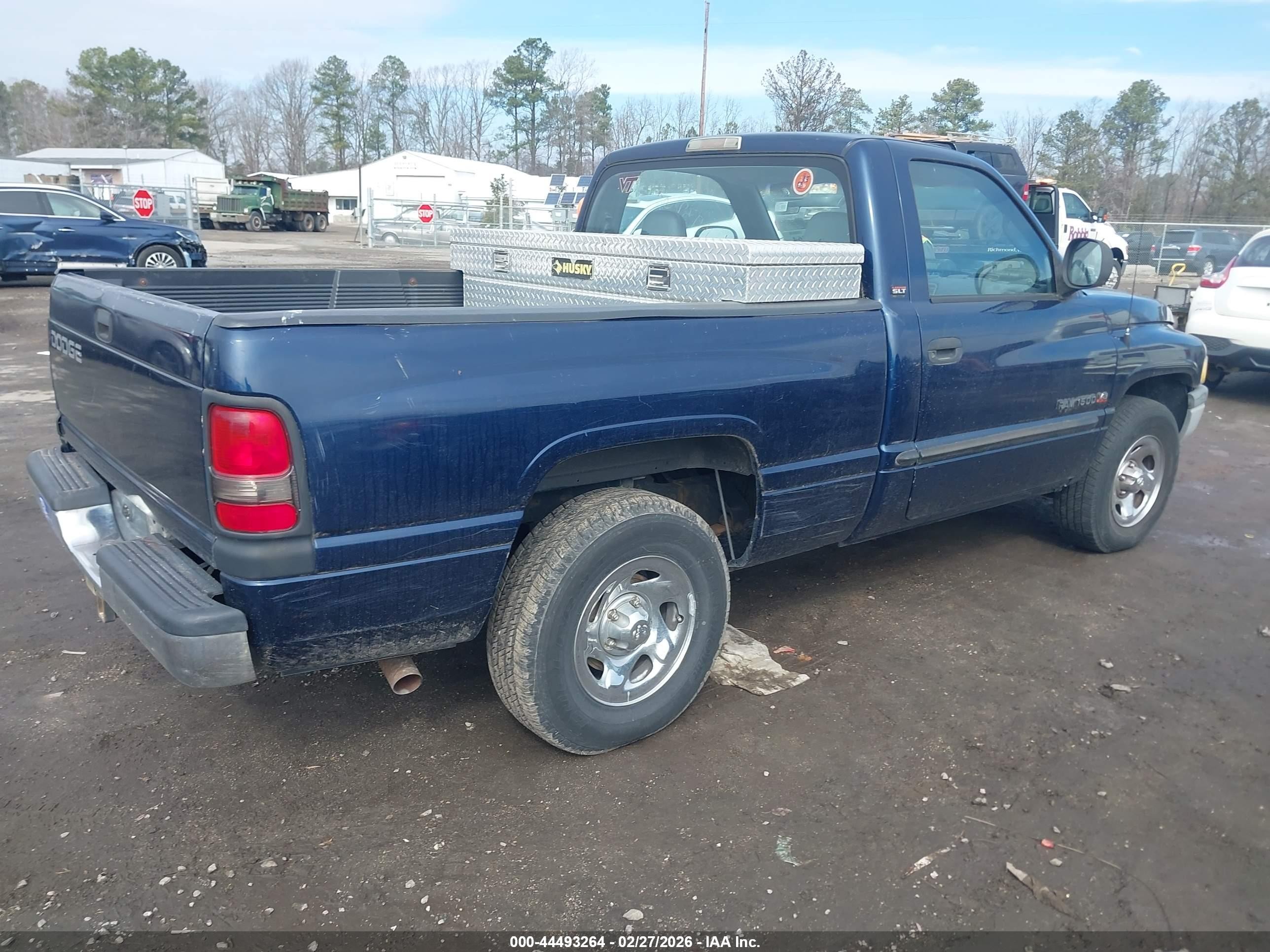 2001 Dodge Ram 1500 St Blue vin: 1B7HC16Y91S141460