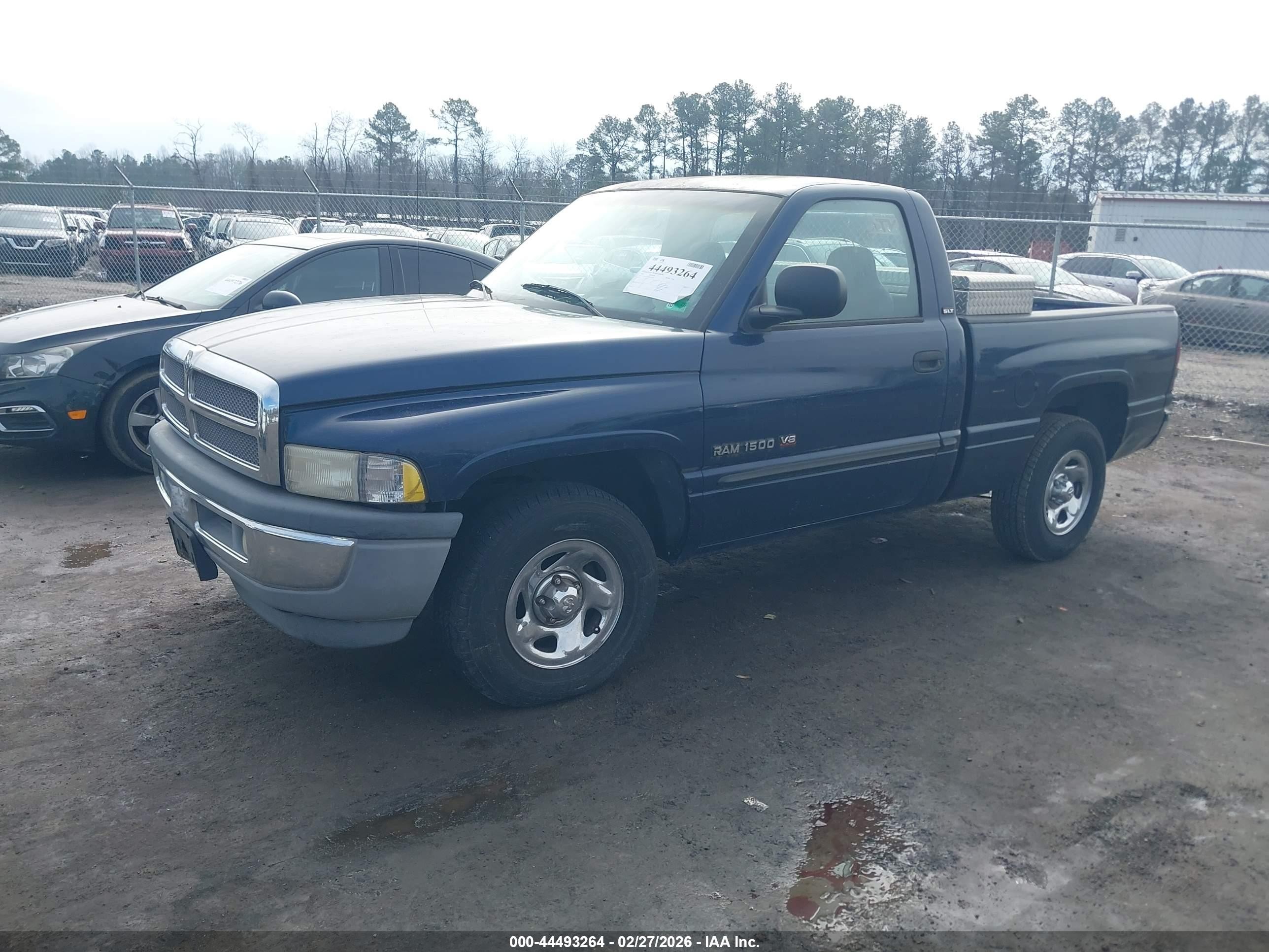 2001 Dodge Ram 1500 St Blue vin: 1B7HC16Y91S141460
