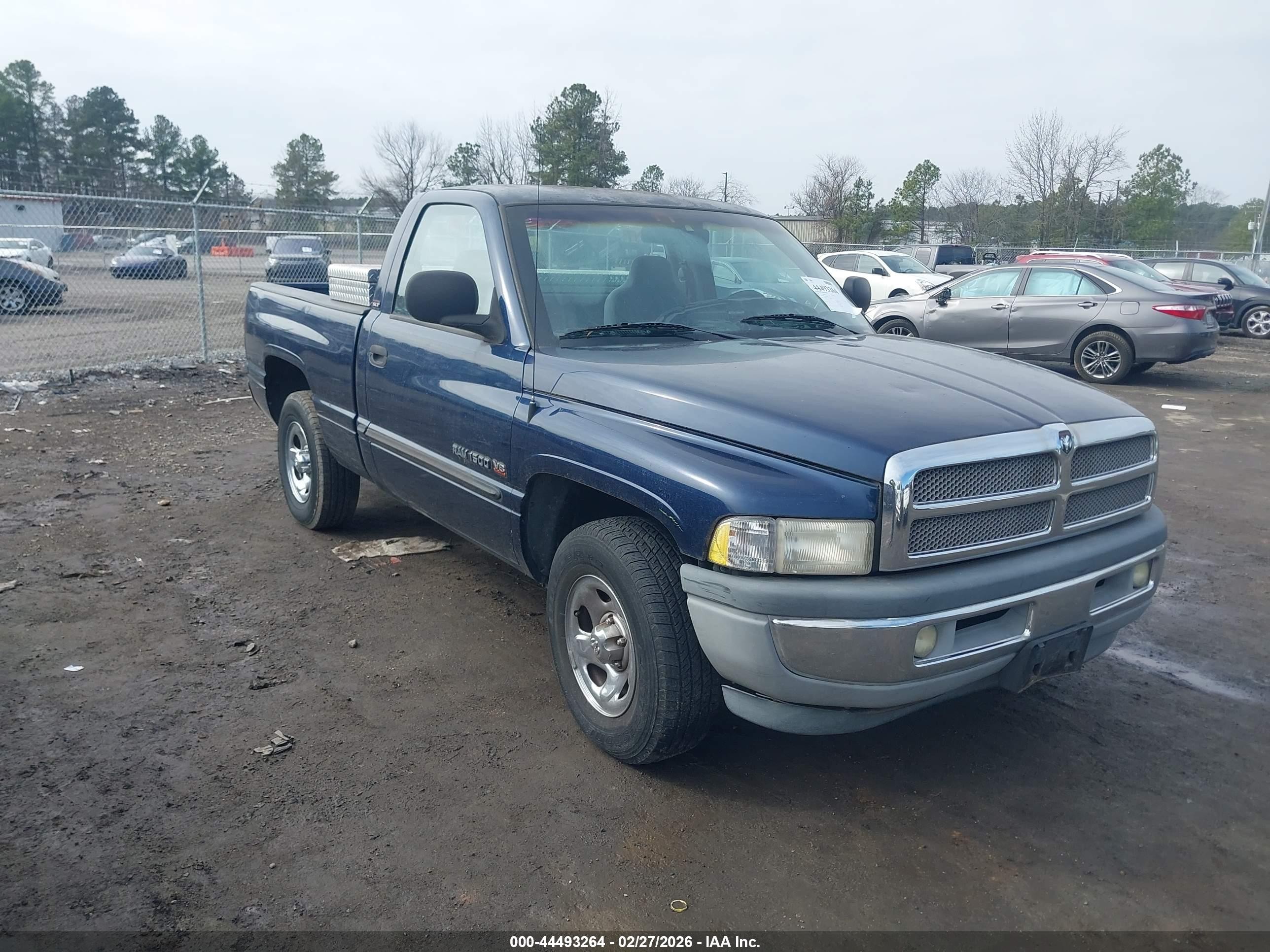 2001 Dodge Ram 1500 St Blue vin: 1B7HC16Y91S141460