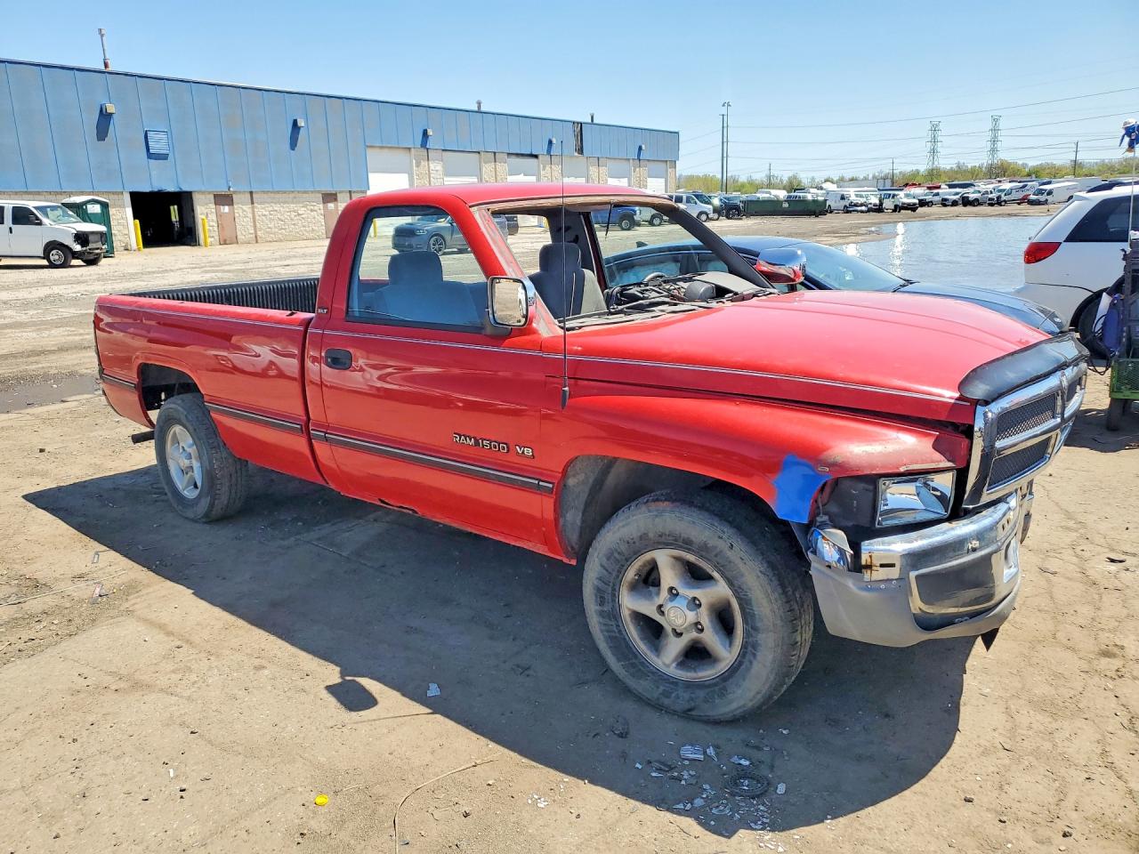 1996 Dodge Ram 1500 Red vin: 1B7HC16Y9TJ183085