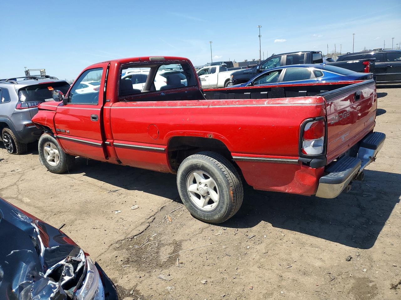 1996 Dodge Ram 1500 Red vin: 1B7HC16Y9TJ183085