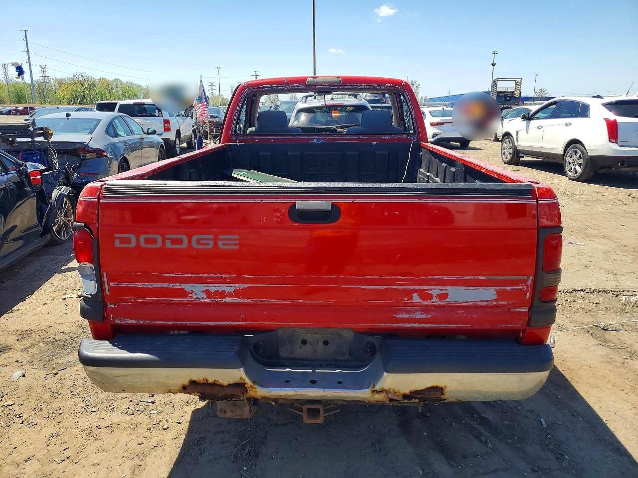 1996 Dodge Ram 1500 Red vin: 1B7HC16Y9TJ183085