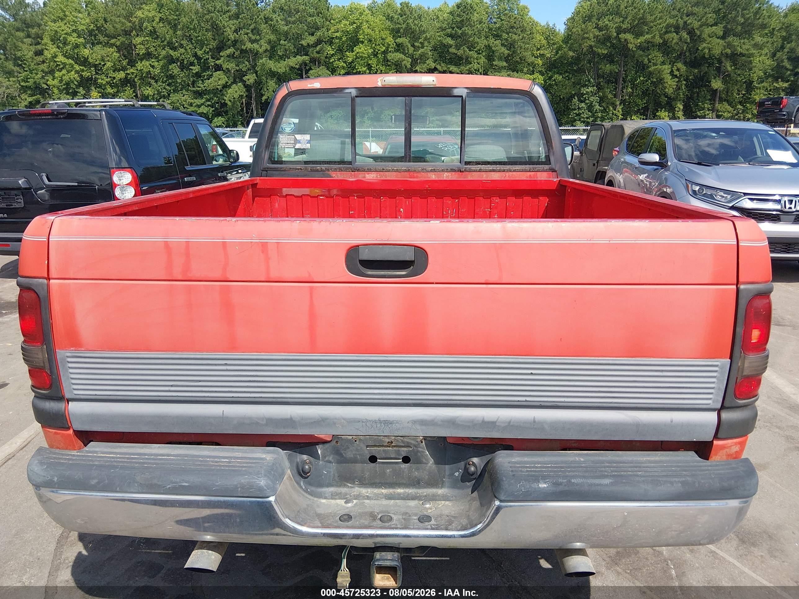 1996 Dodge Ram 1500 Red vin: 1B7HC16Y9TS526682