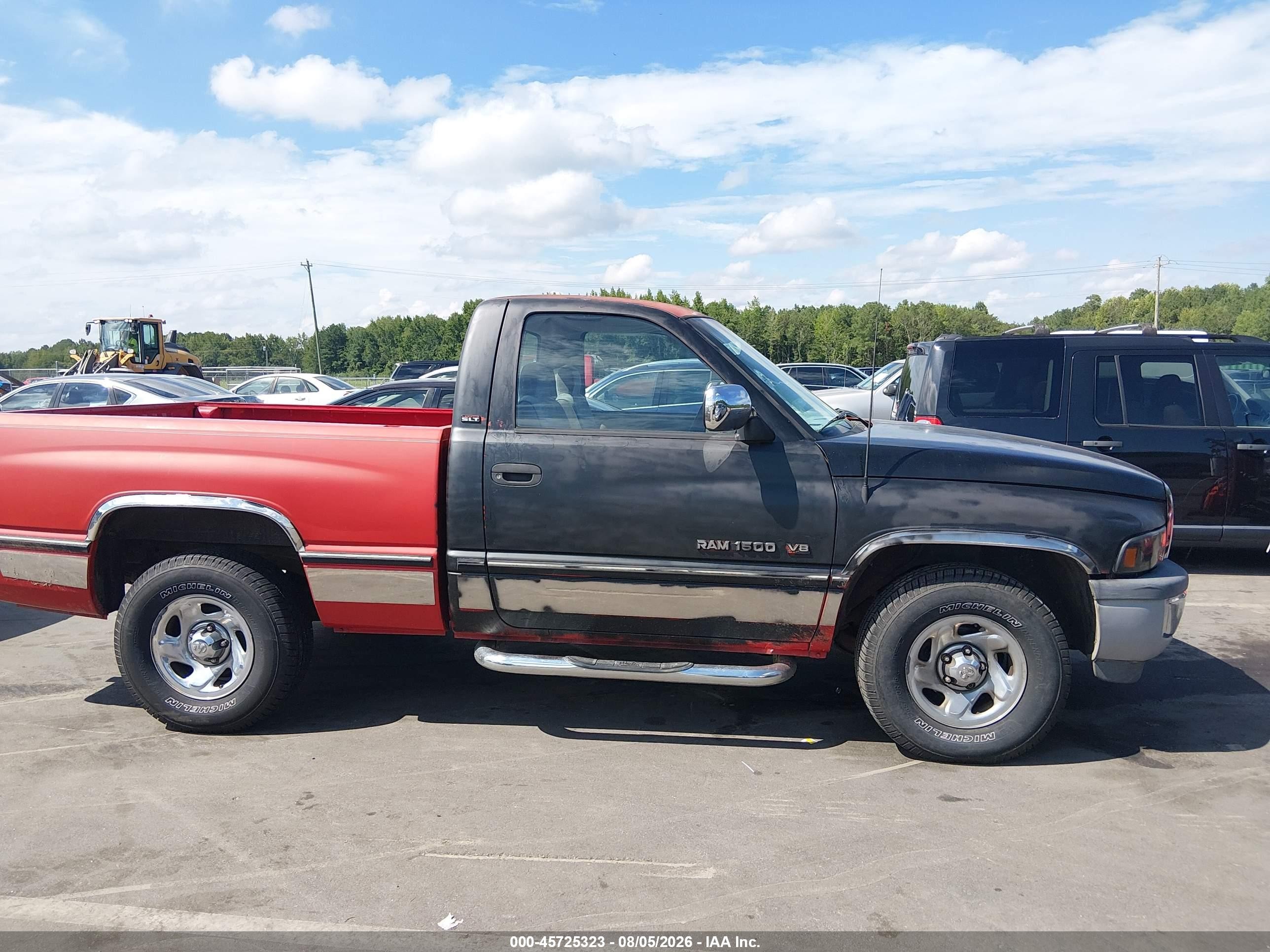 1996 Dodge Ram 1500 Red vin: 1B7HC16Y9TS526682
