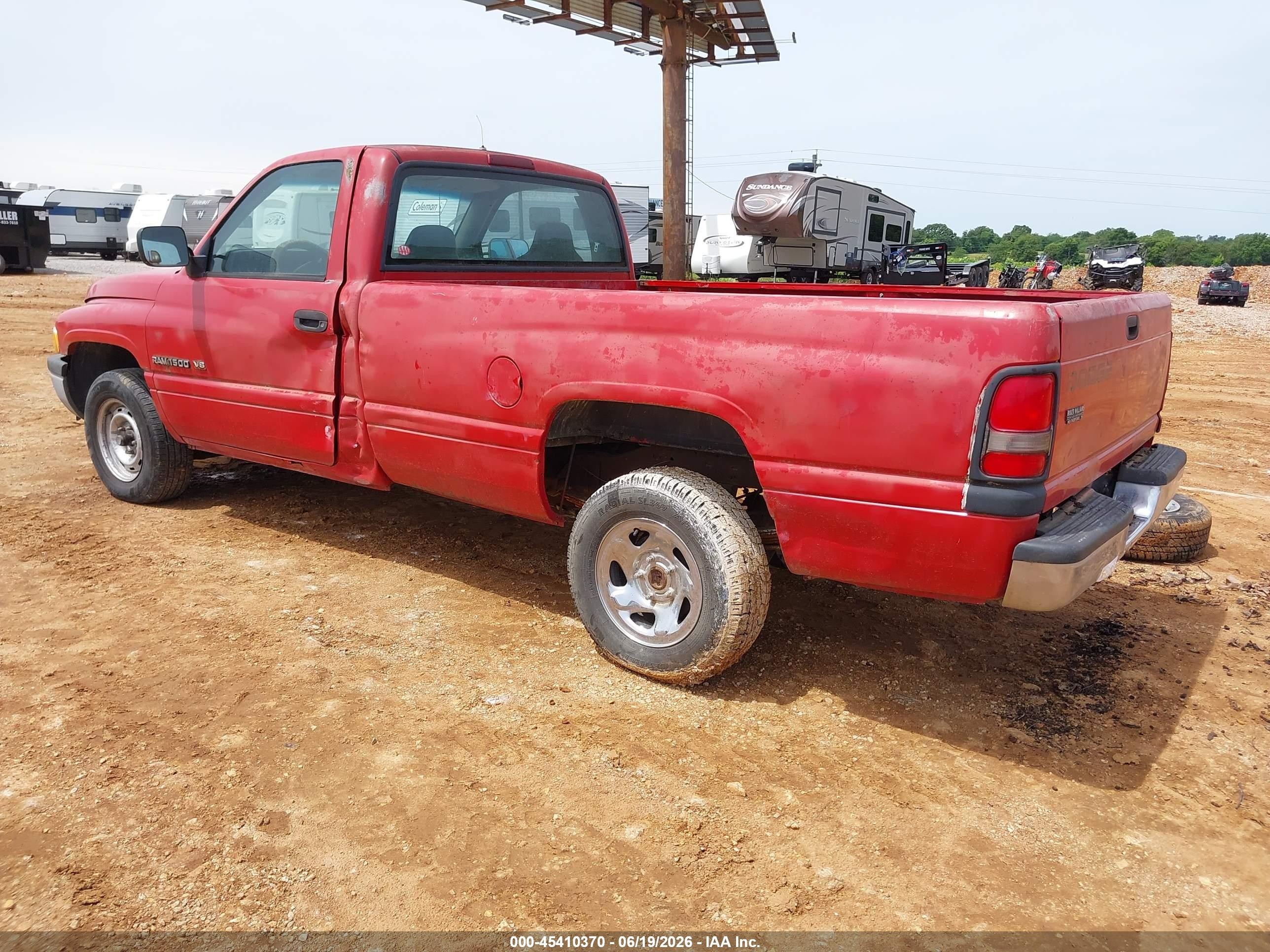 1997 Dodge Ram 1500 Lt Red vin: 1B7HC16Y9VS131467