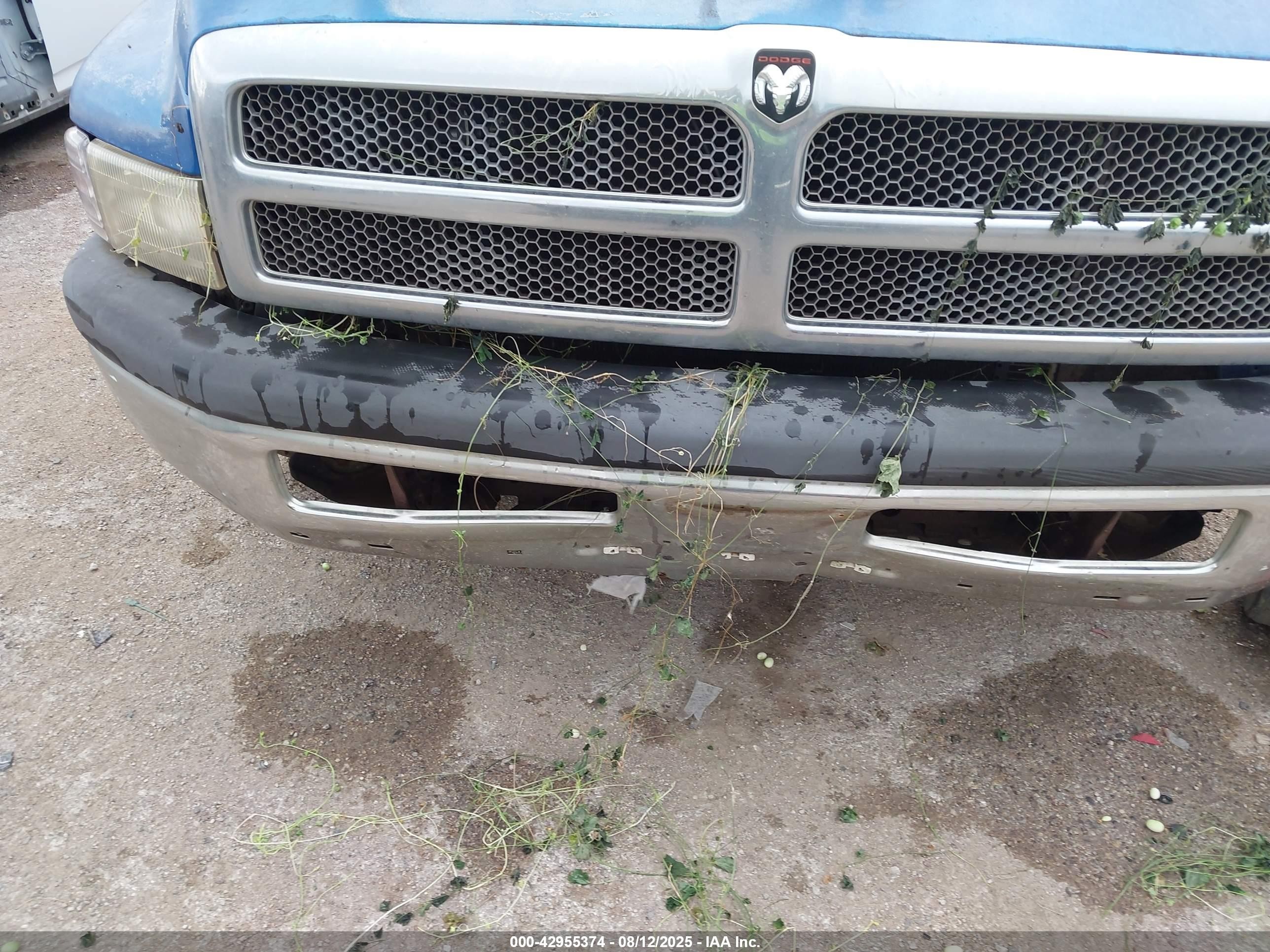 1999 Dodge Ram 1500 St Blue vin: 1B7HC16YXXS305002