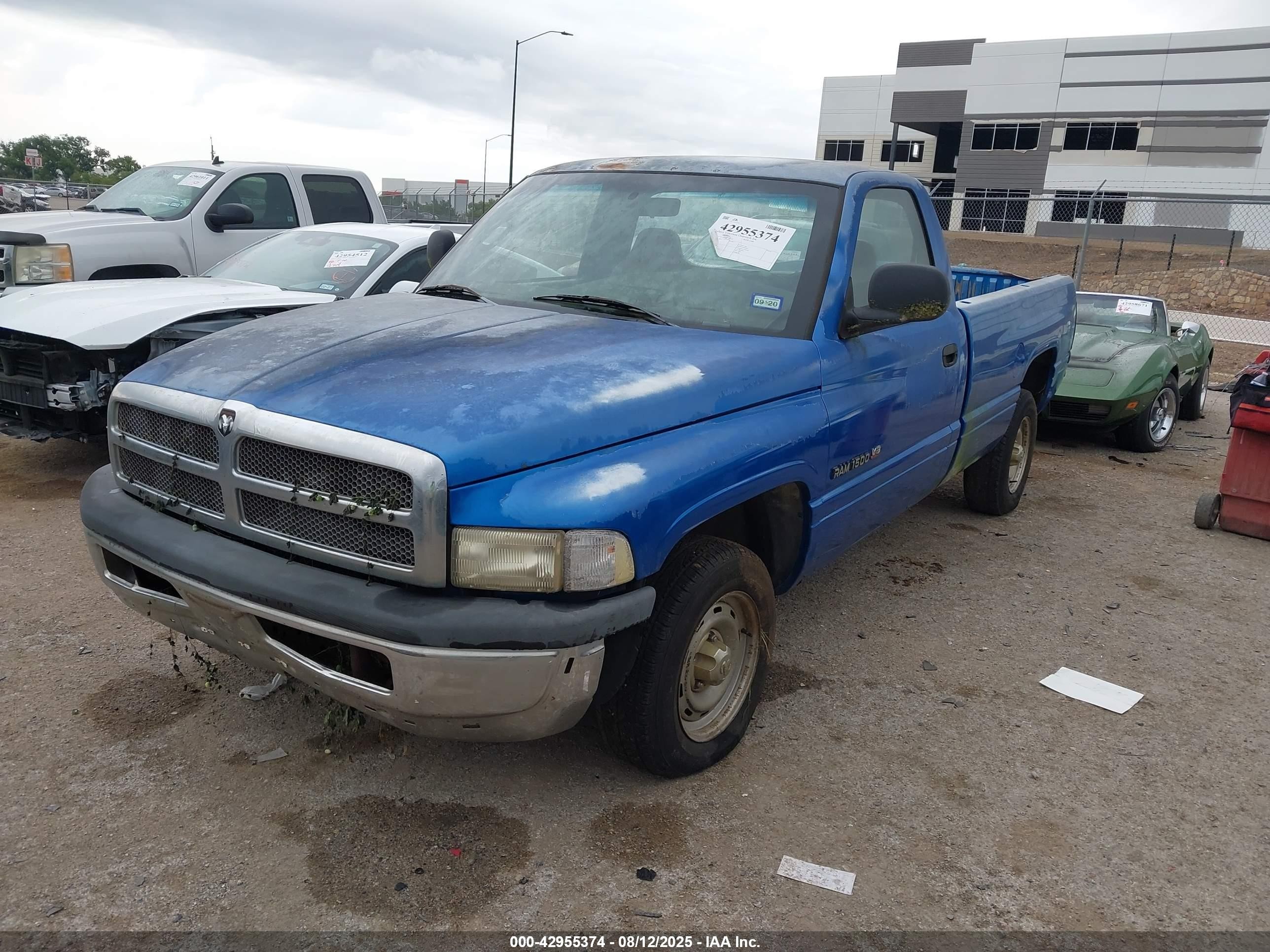 1999 Dodge Ram 1500 St Blue vin: 1B7HC16YXXS305002