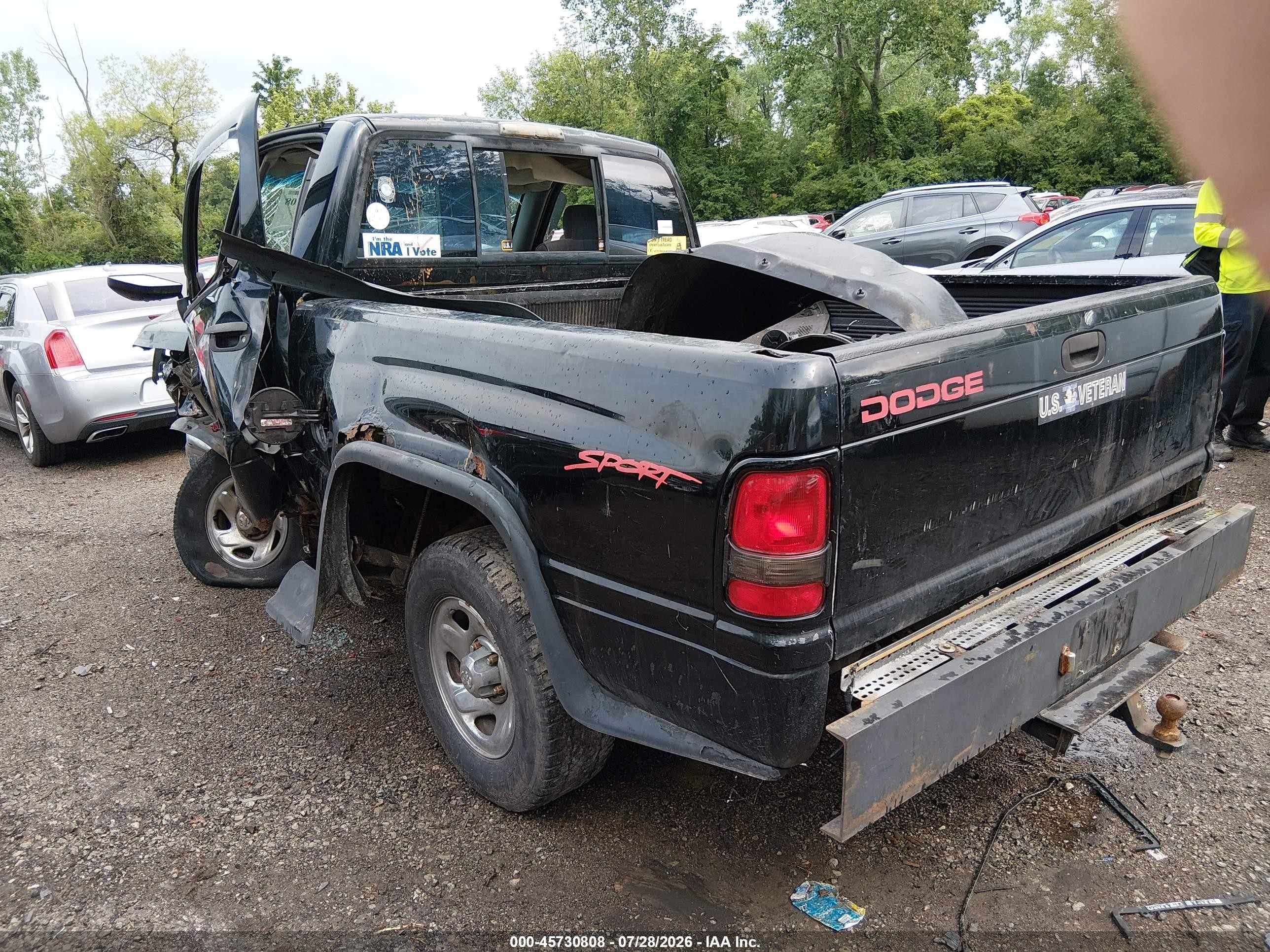 1995 Dodge Ram 1500   Black vin: 1B7HC16Z0SS293055
