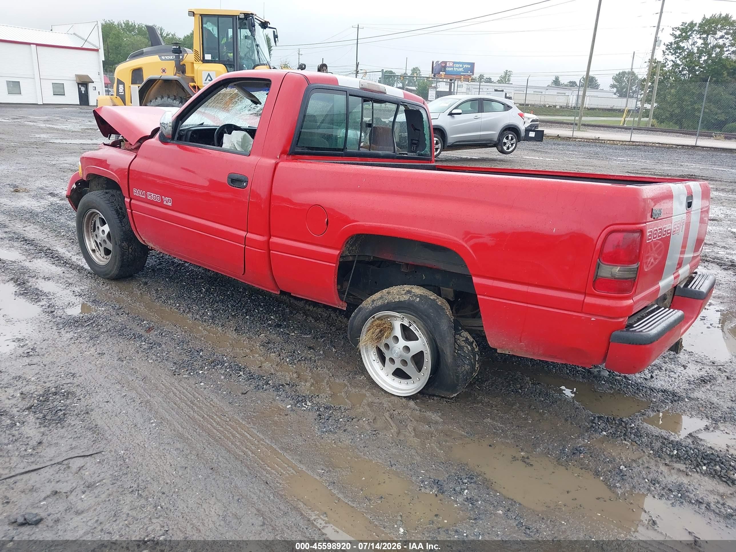 1997 Dodge Ram 1500 Lt Red vin: 1B7HC16Z0VS284411