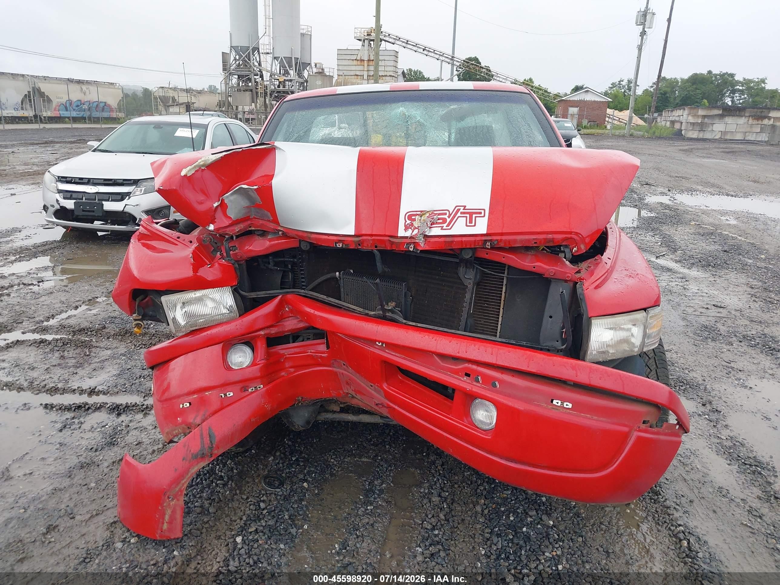 1997 Dodge Ram 1500 Lt Red vin: 1B7HC16Z0VS284411