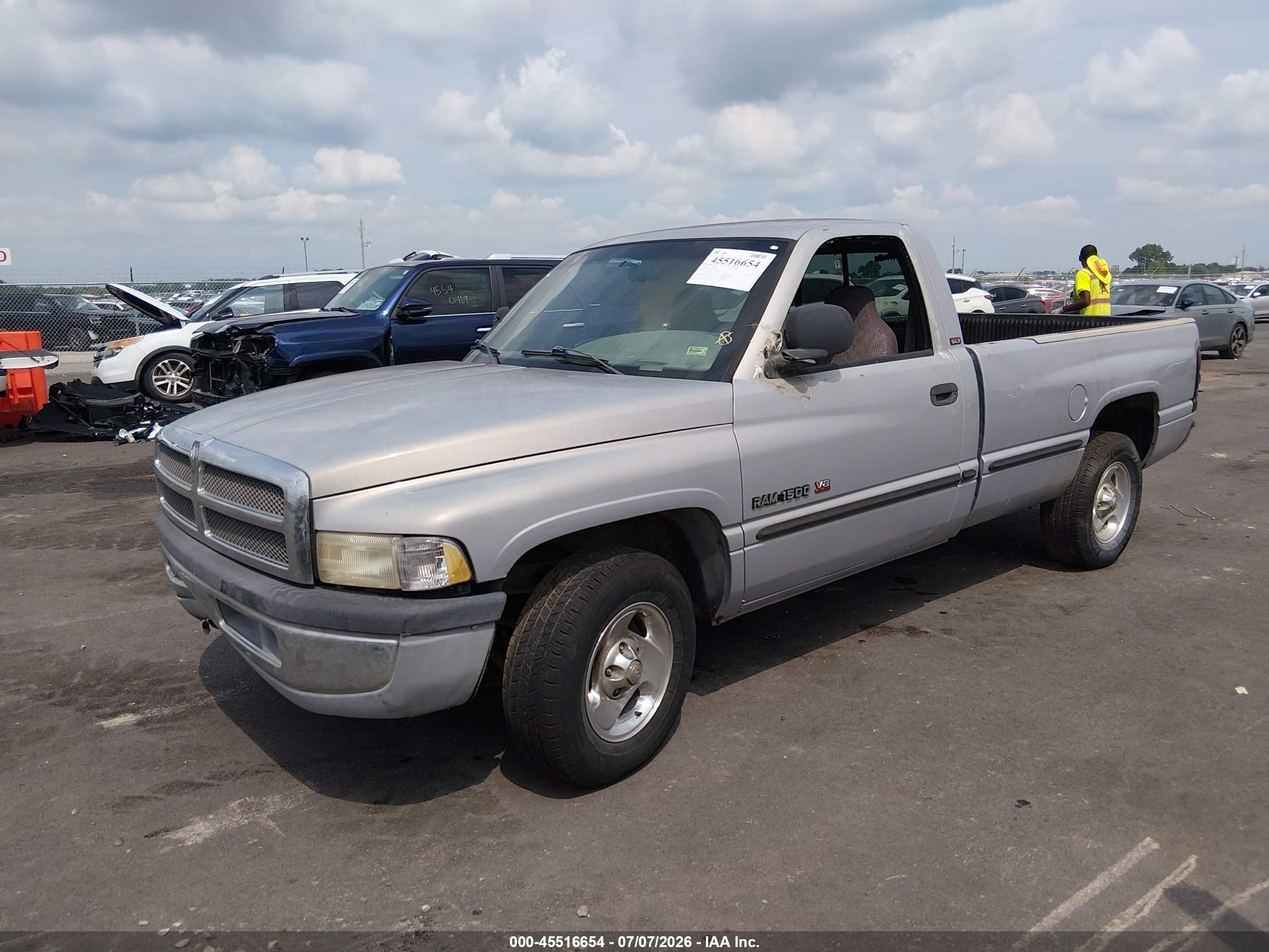 1998 Dodge Ram 1500 St Gray vin: 1B7HC16Z1WS701374