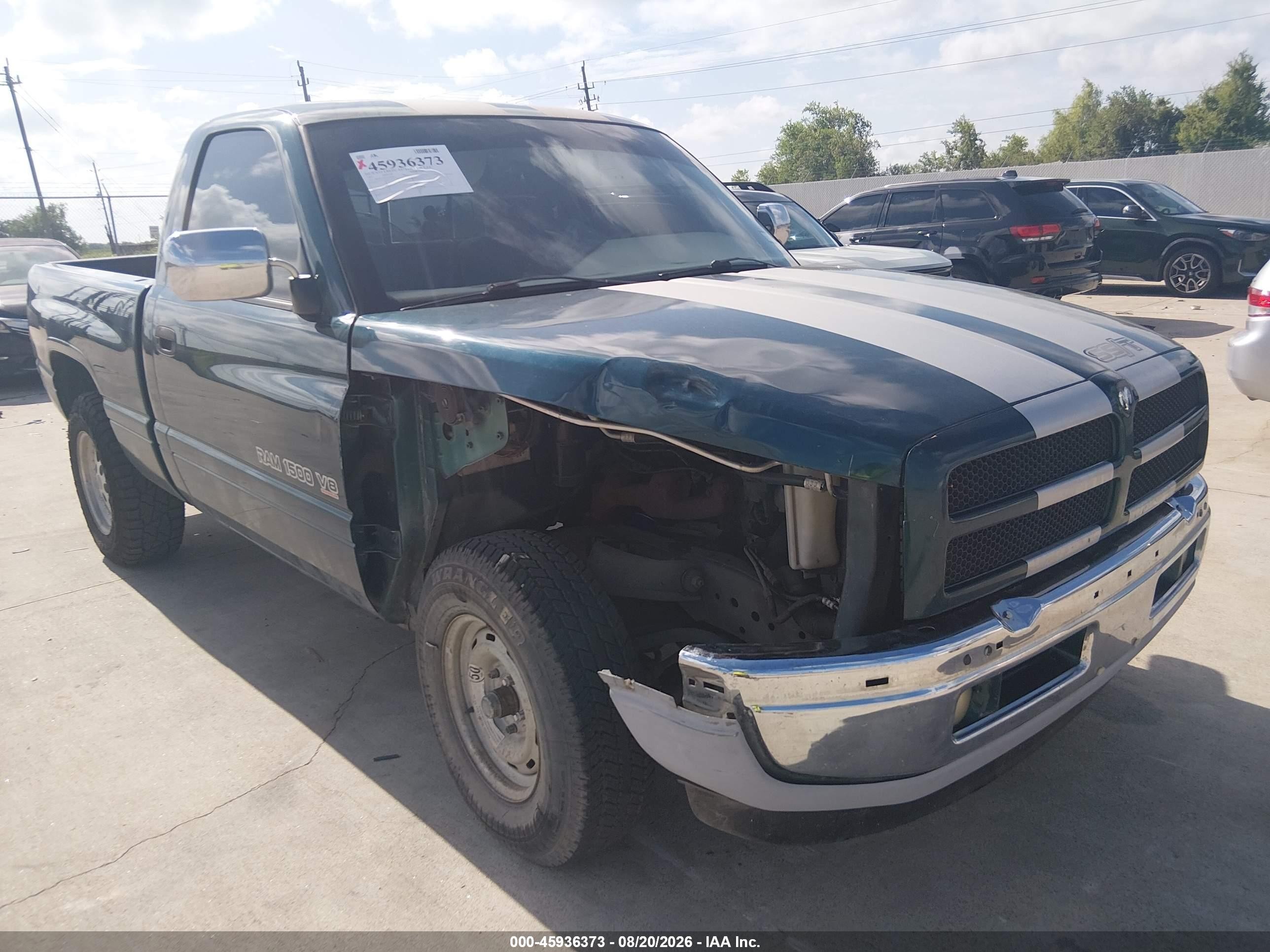 1997 Dodge Ram 1500 Lt Green vin: 1B7HC16Z2VS309082